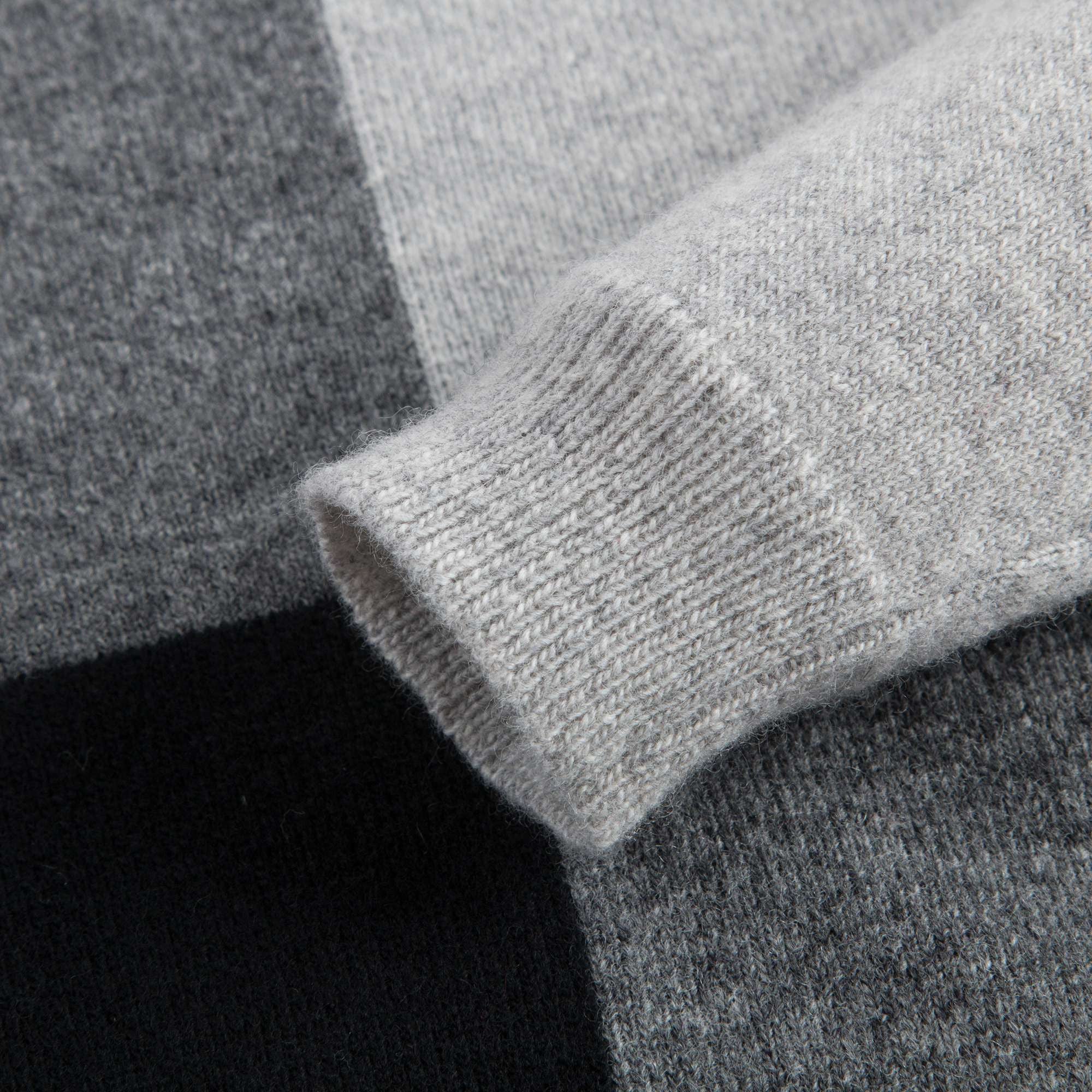 Boys Grey Colour Block Sweater