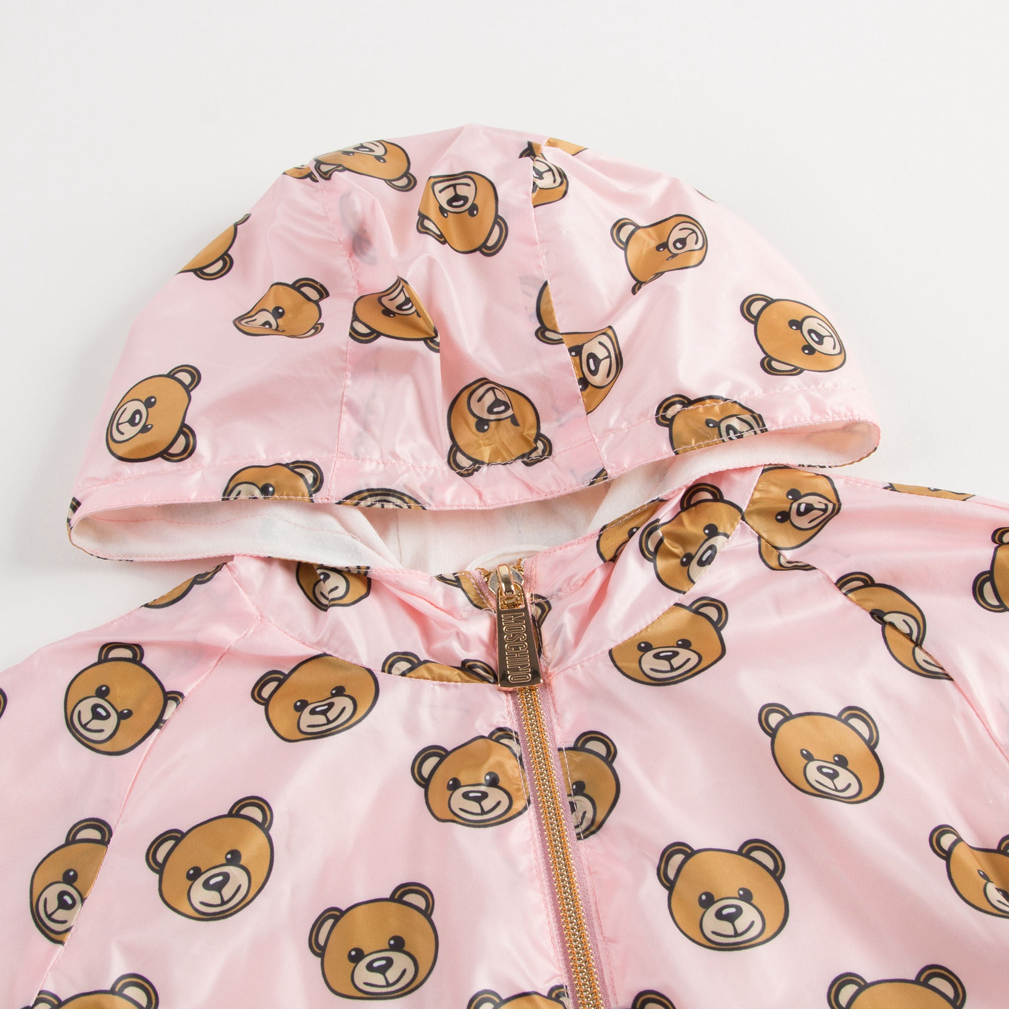 Baby Girls Pink Teddy Bear Jacket