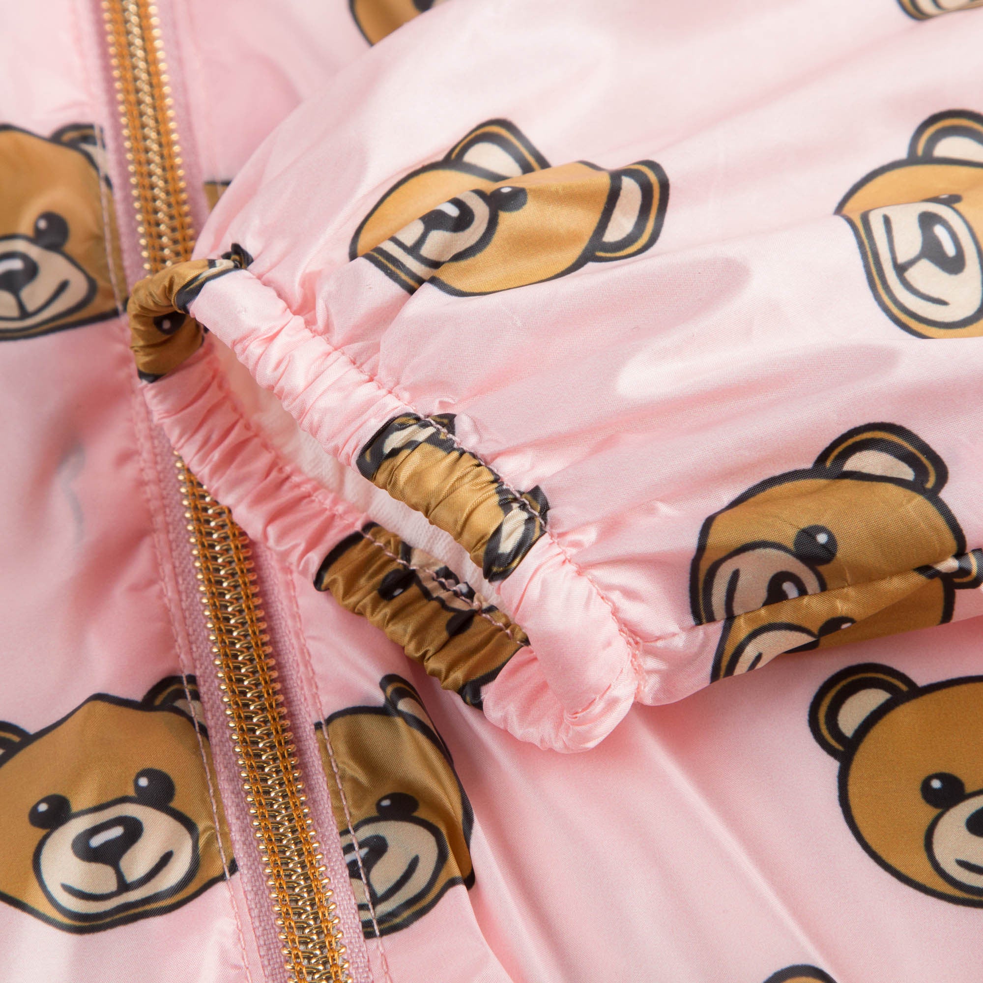 Baby Girls Pink Teddy Bear Jacket