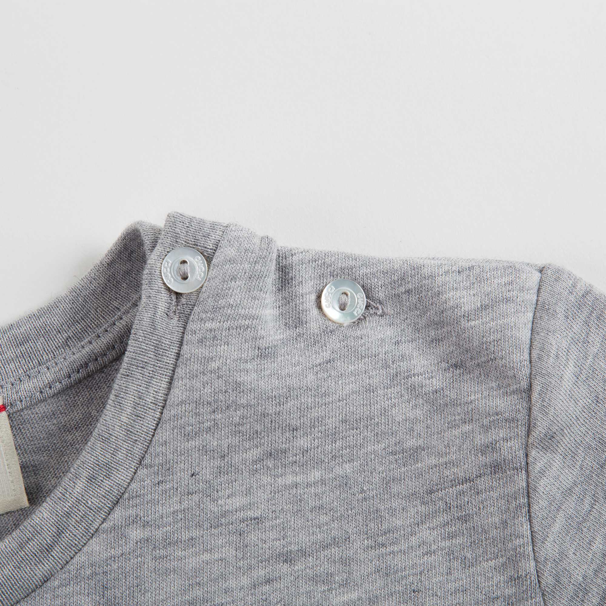 Baby Boys Grey Logo Cotton T-shirt