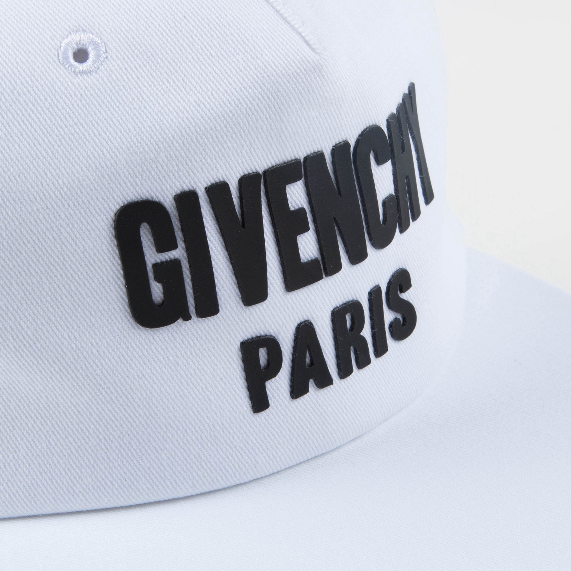 Boys White Logo Cotton Hat