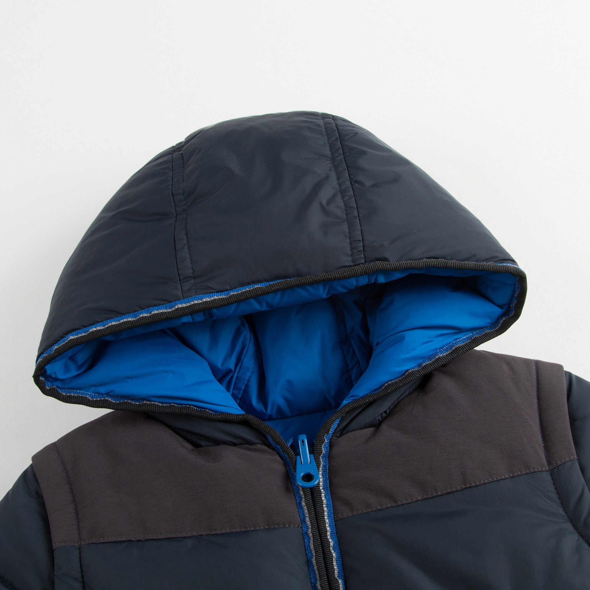 Boys Black & Blue Reversible Cotton Jacket