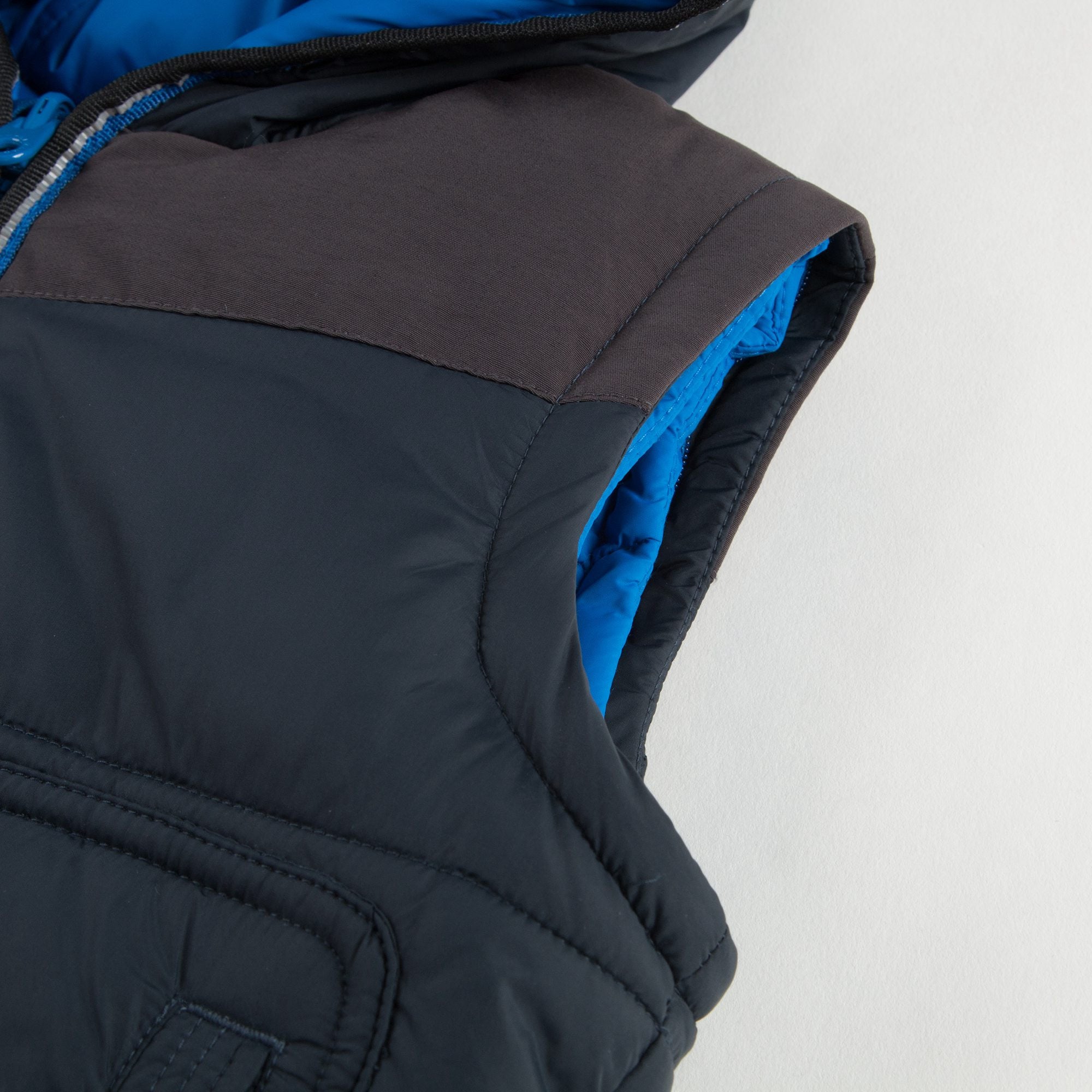 Boys Black & Blue Reversible Cotton Jacket