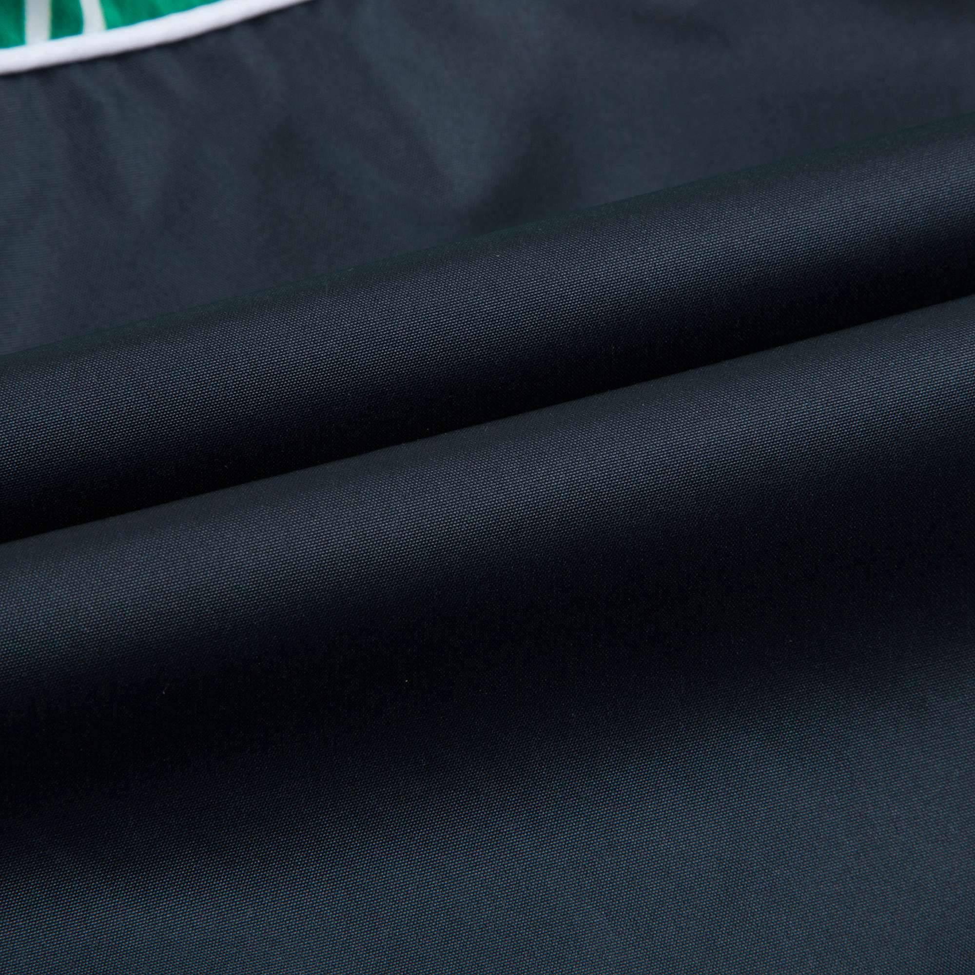 Boys Black & Green Nylon Bomber Jacket