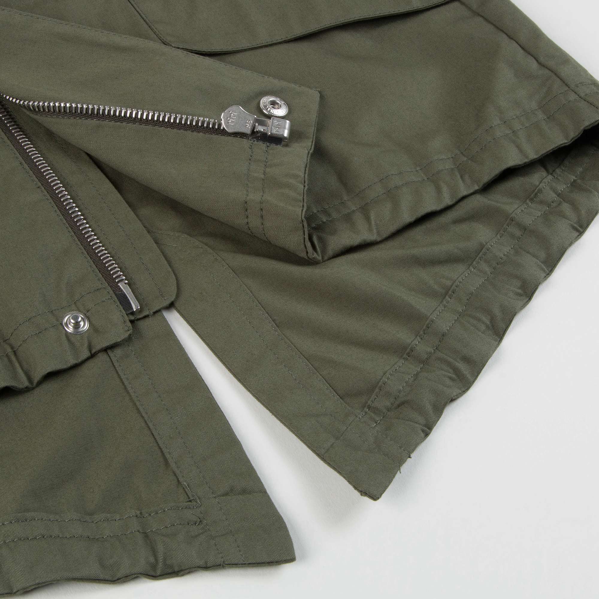 Boys Military Green Cotton Jacket