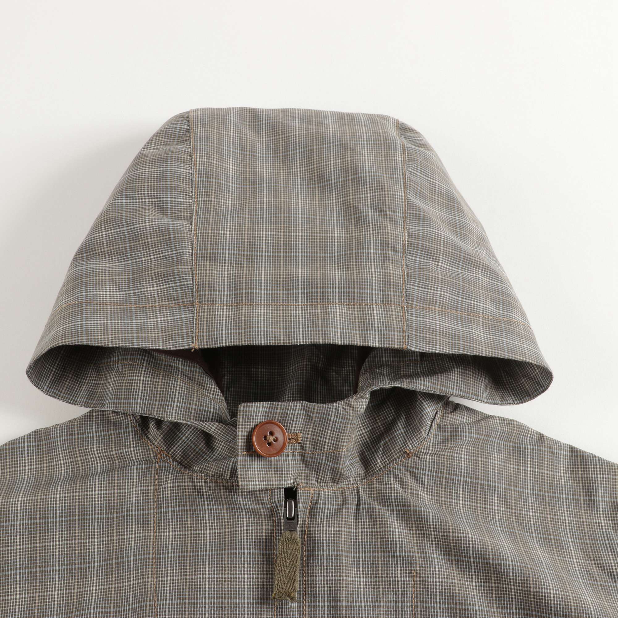 Boys Grey Check Coat