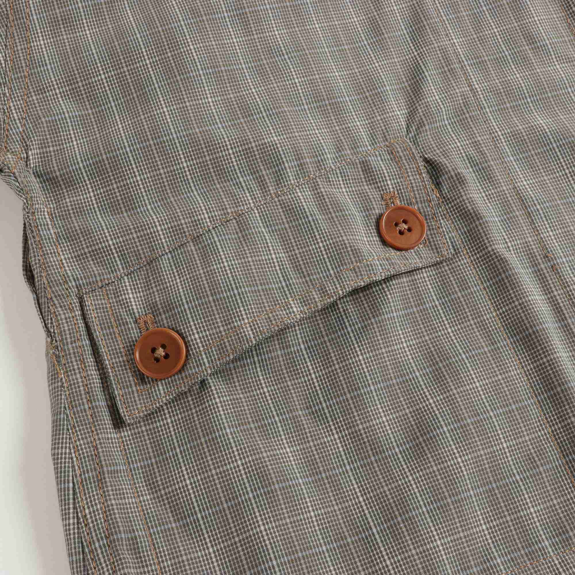 Boys Grey Check Coat