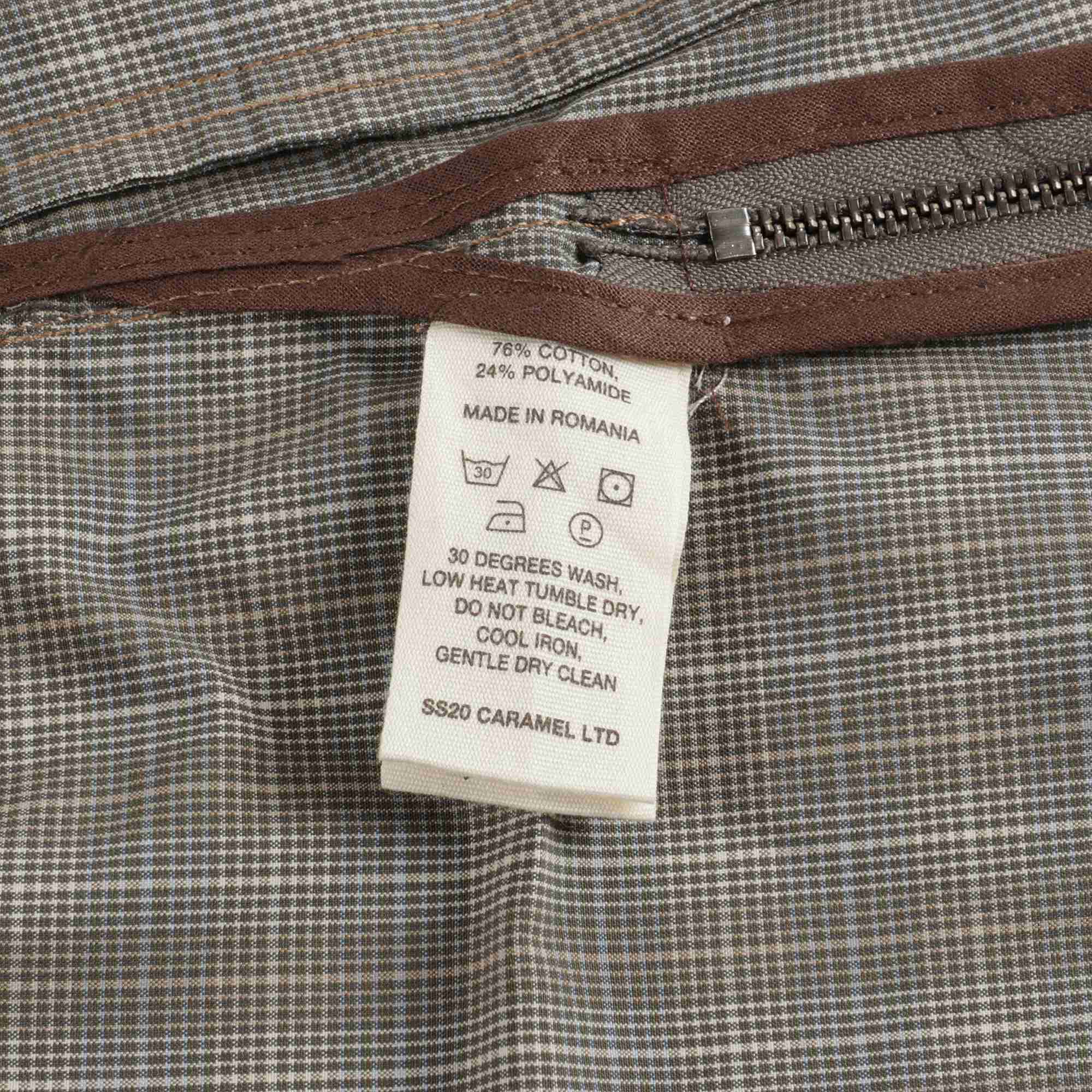 Boys Grey Check Coat