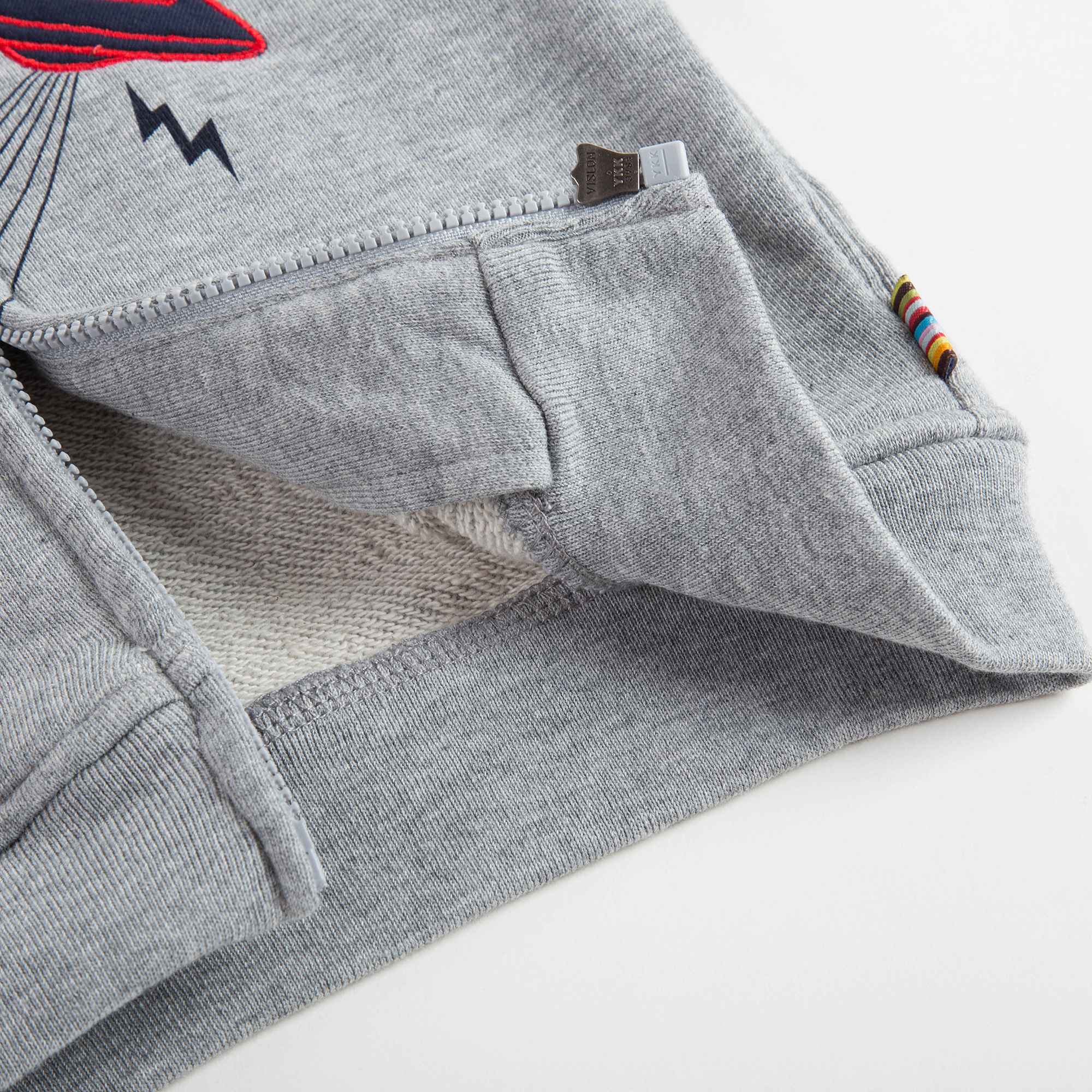 Baby Boys Marl Grey Cotton Top