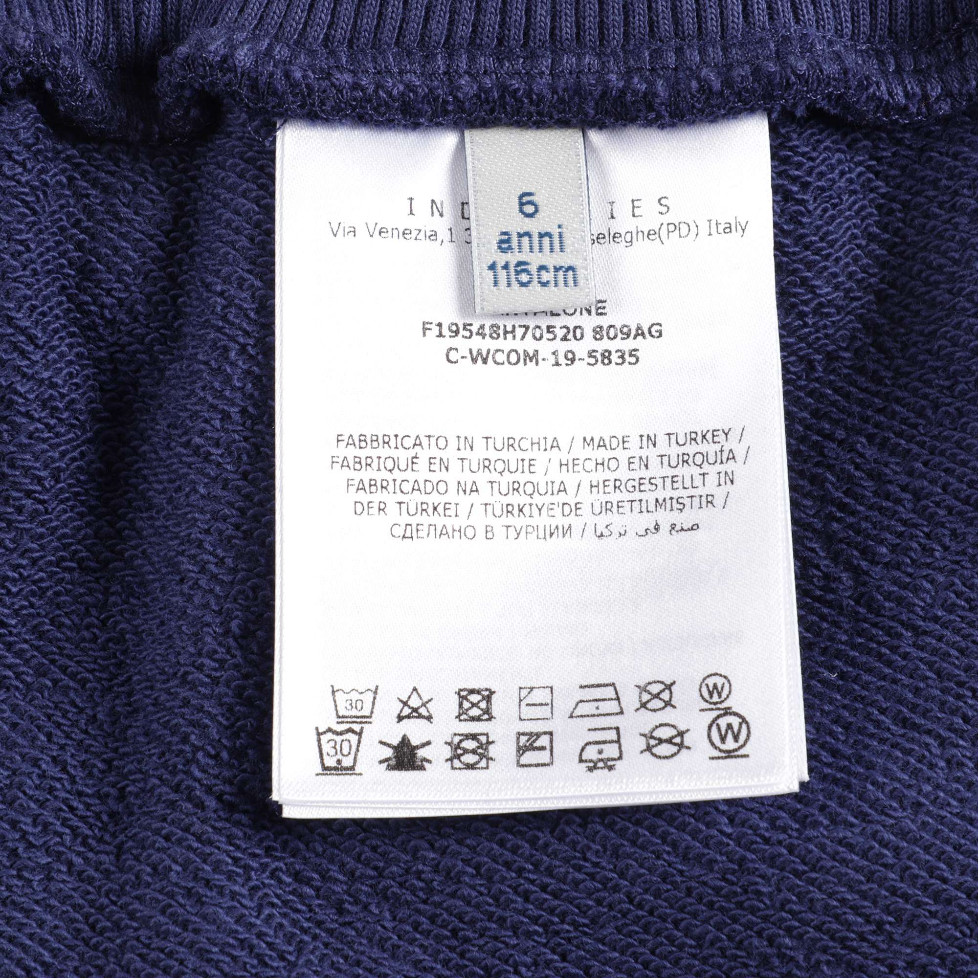 Boys Blue Cotton Trousers