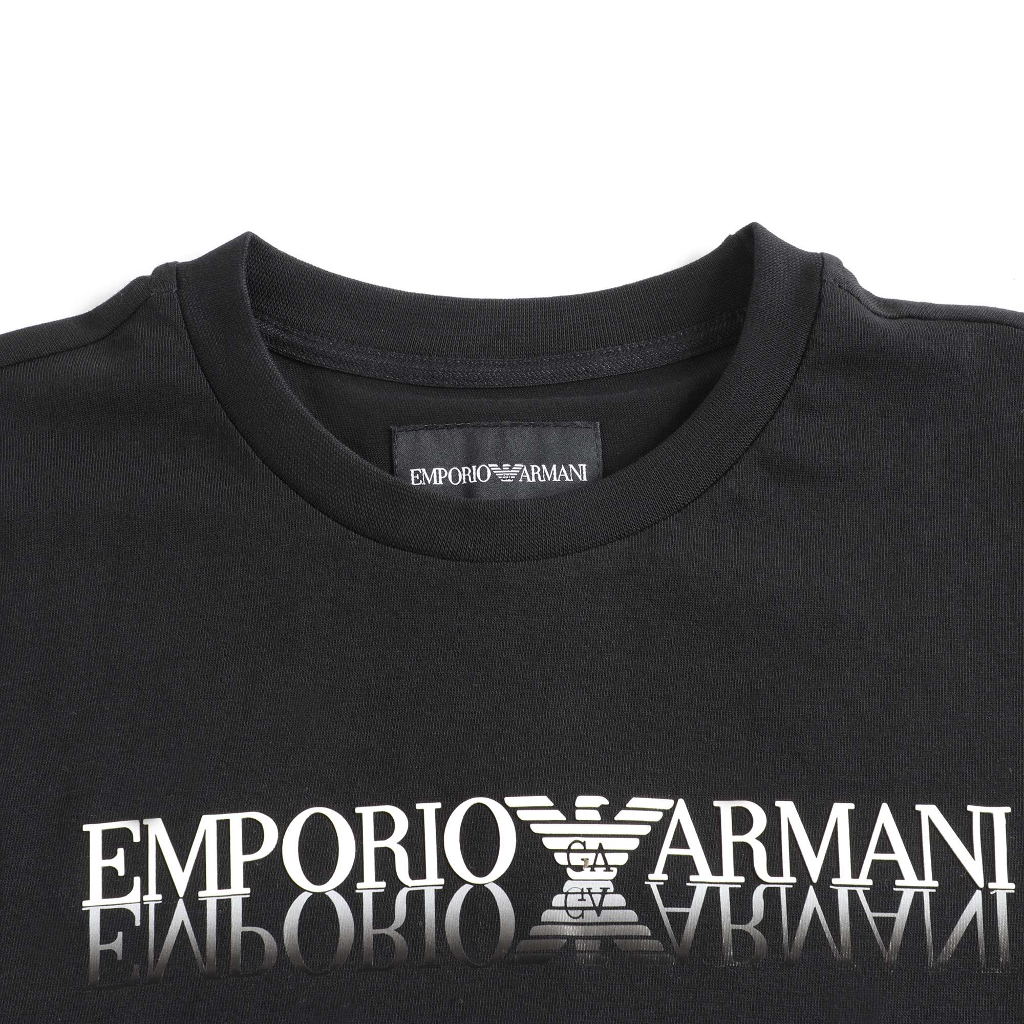 Boys Black Logo Cotton Shirt