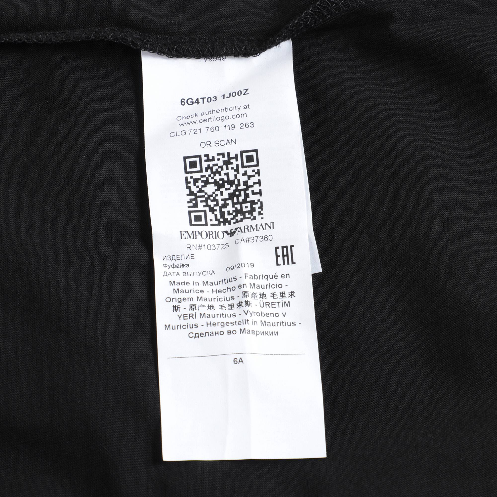 Boys Black Logo Cotton Shirt