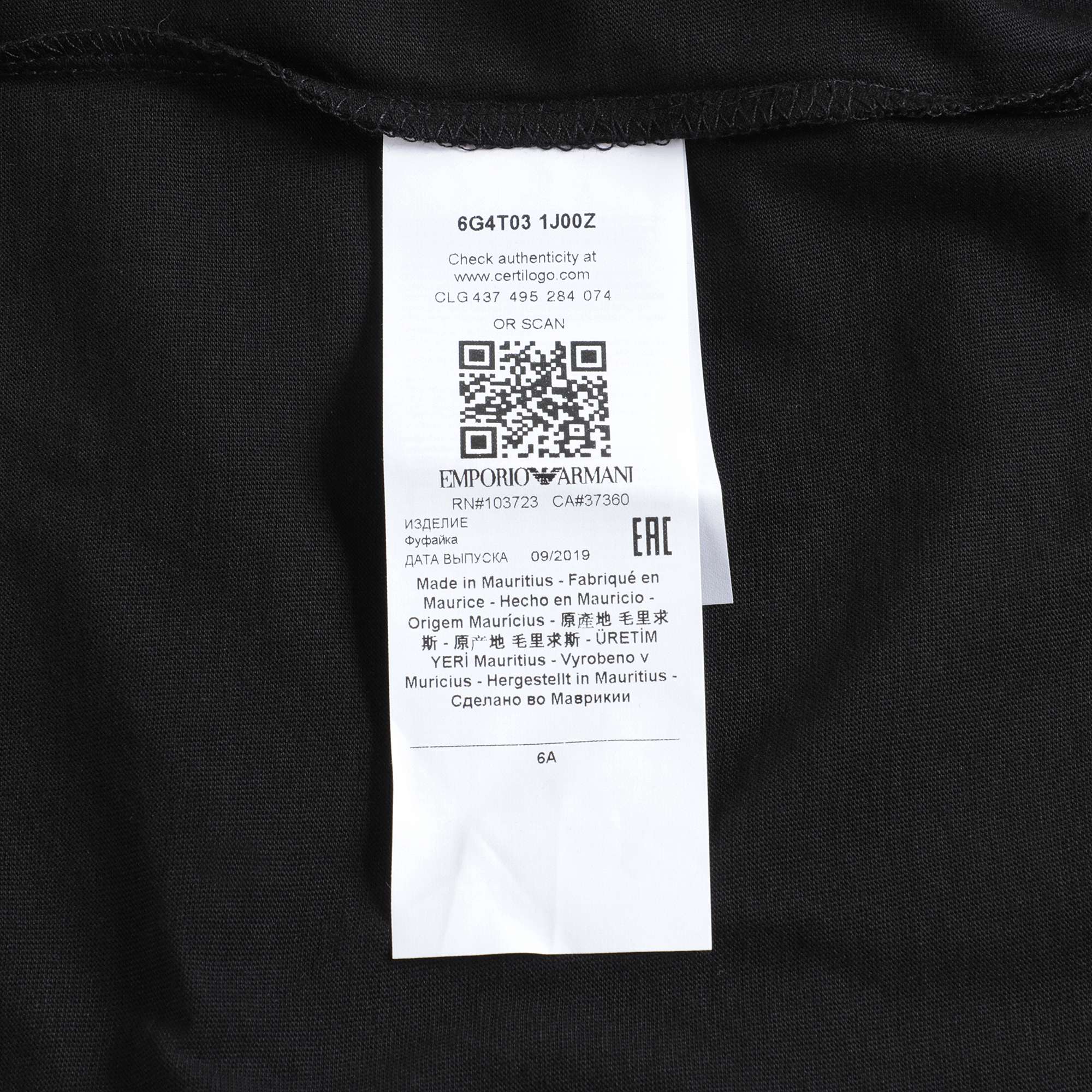 Boys Black Logo Cotton Shirt