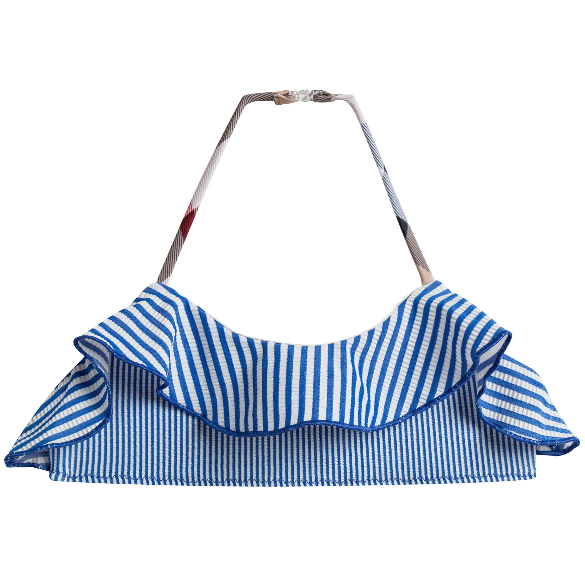 Girls Blue Striped Bikini