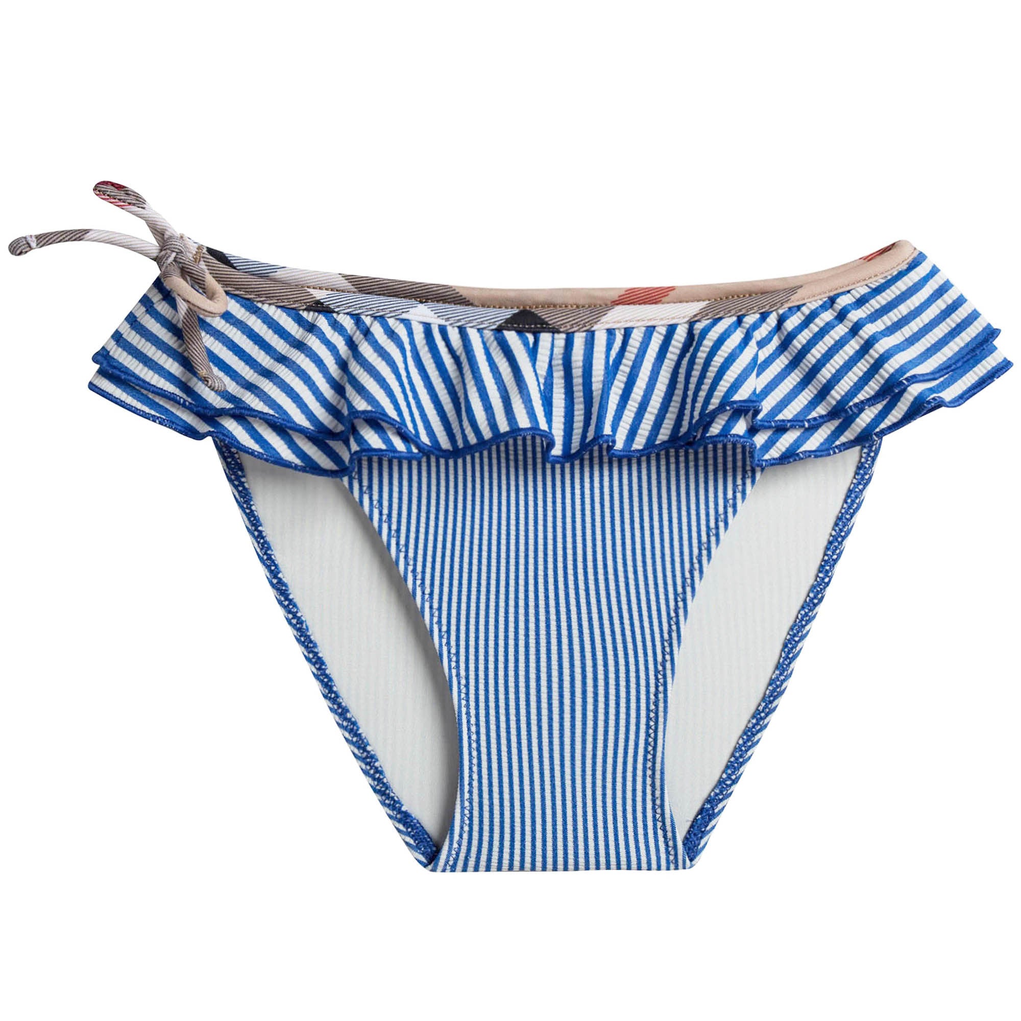 Girls Blue Striped Bikini