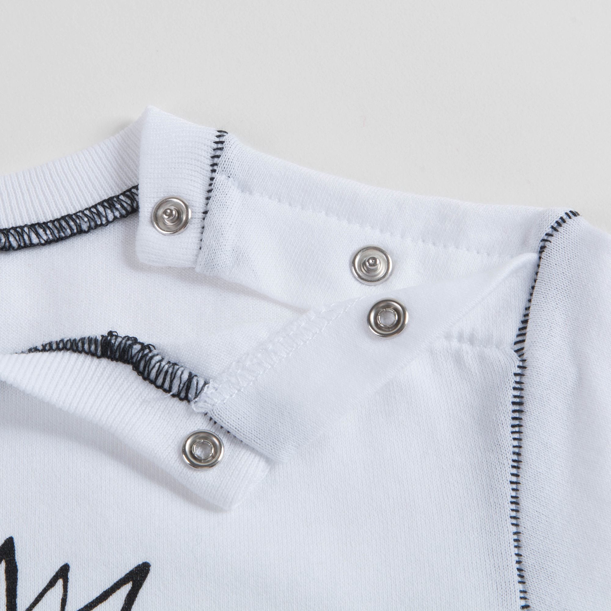 Baby Boys White Cotton T-shirt