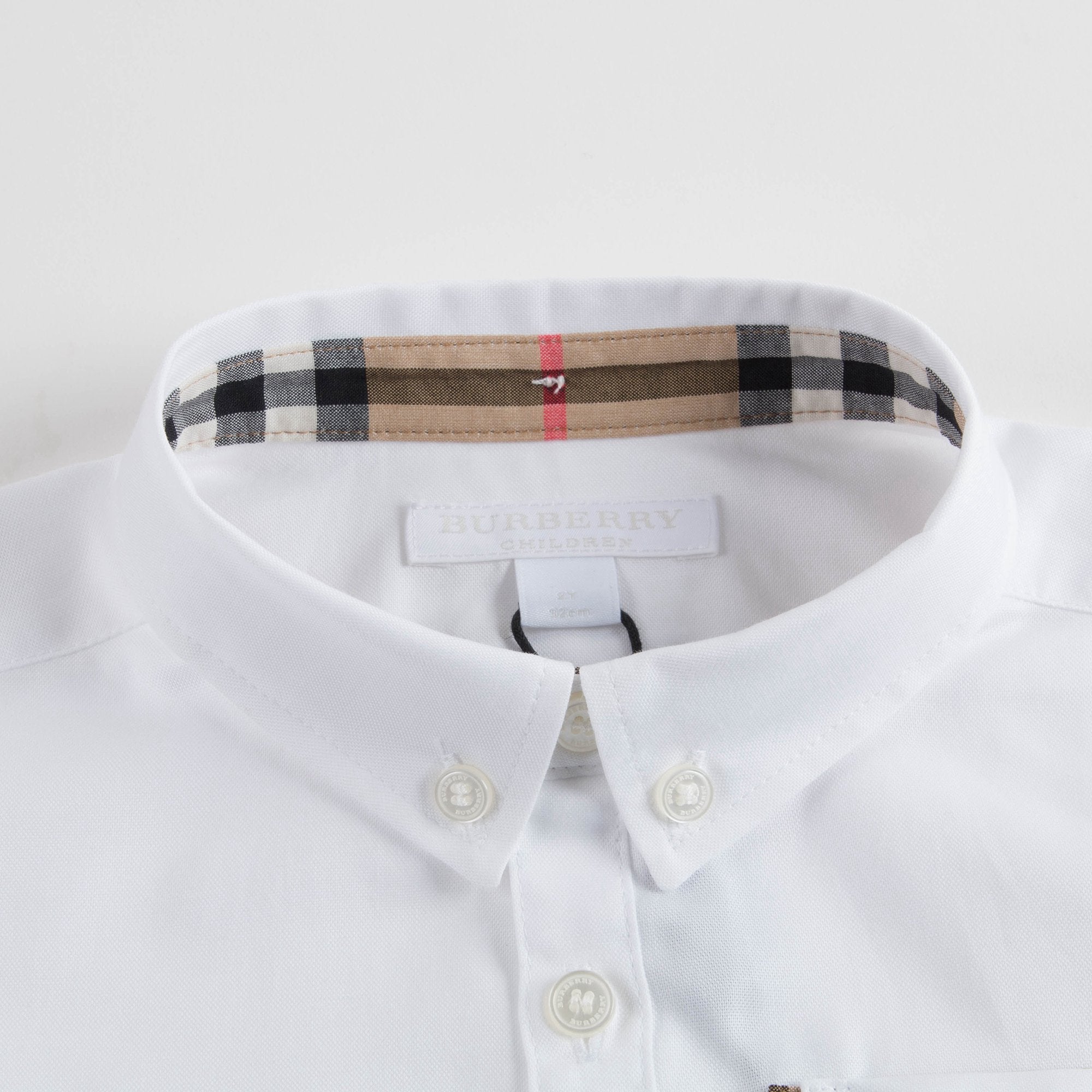 Baby Boys White Cotton Polo Shirt