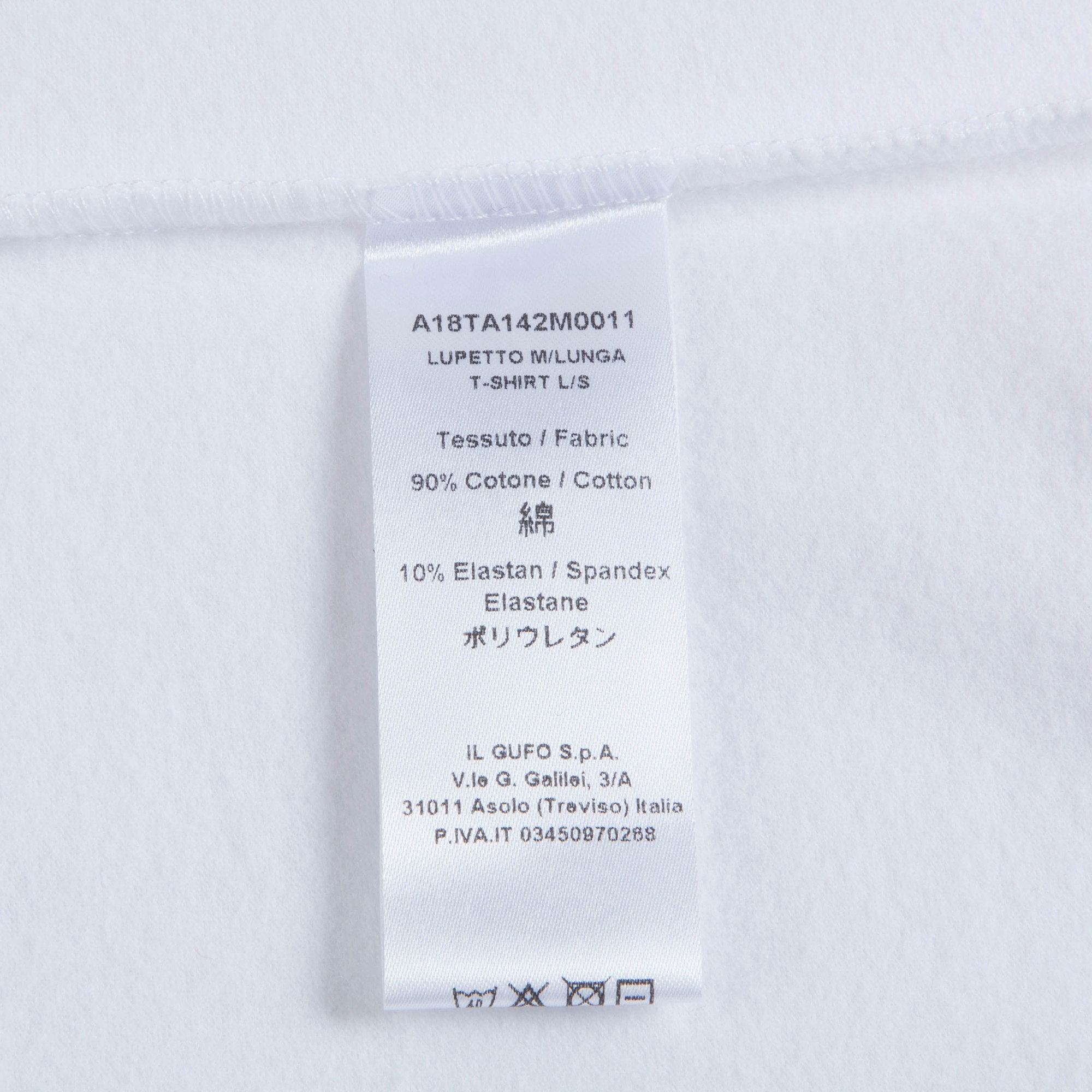 Girls White Cotton T-shirt