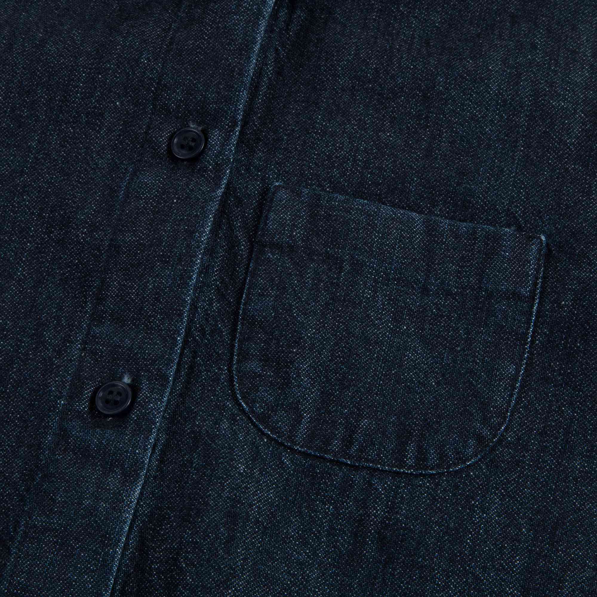 Girls Dark Blue Cotton Shirt