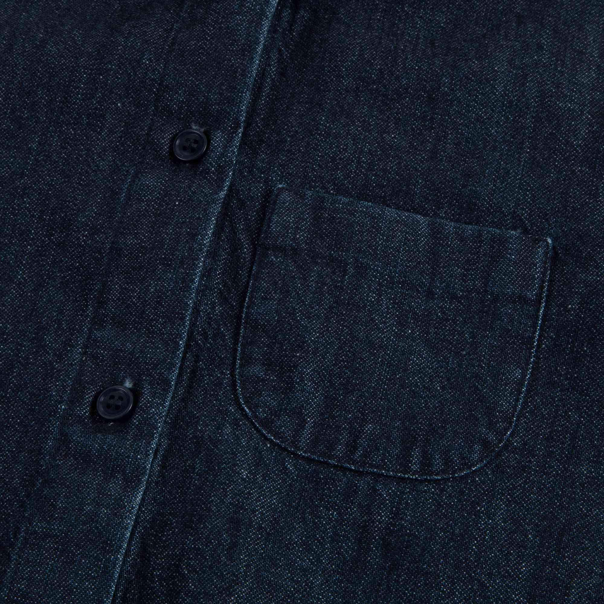 Girls Dark Blue Cotton Shirt