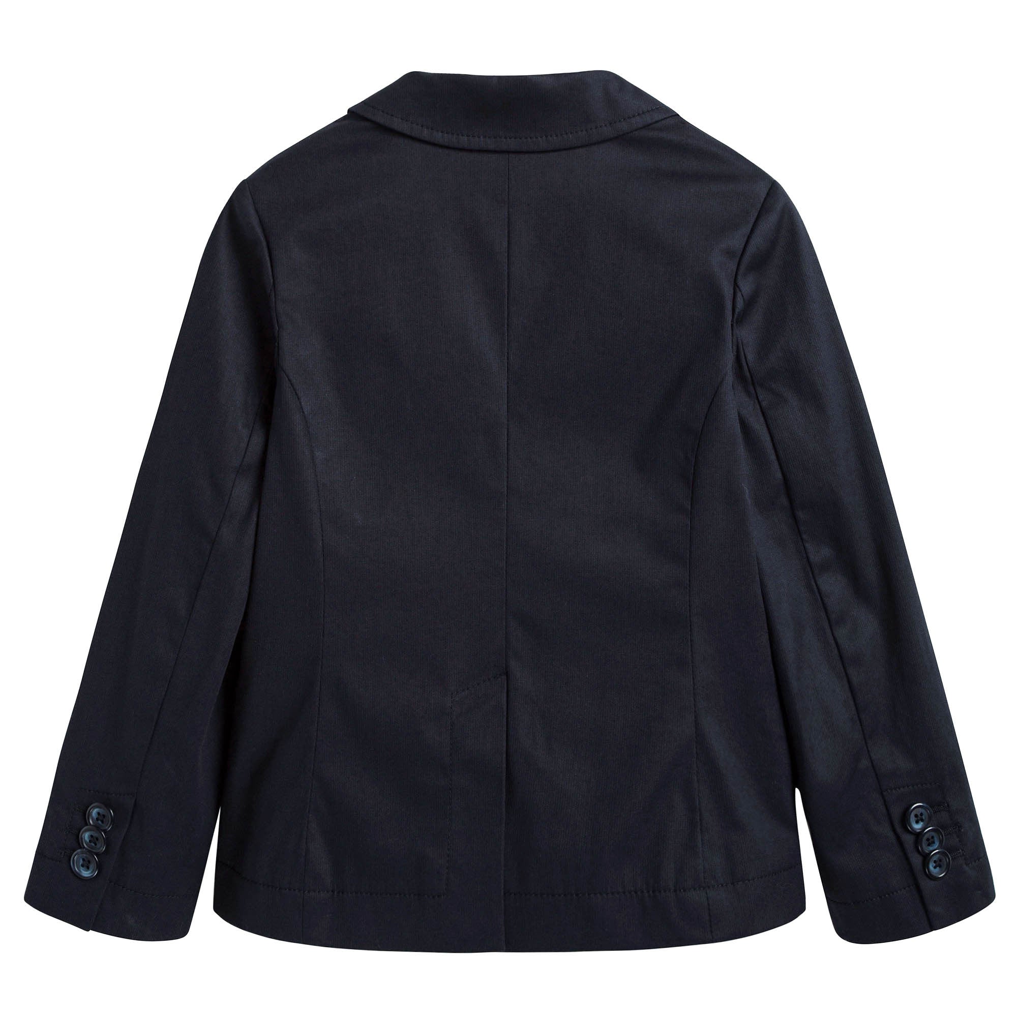 Boys Dark Blue Wool & Silk Tuxedo