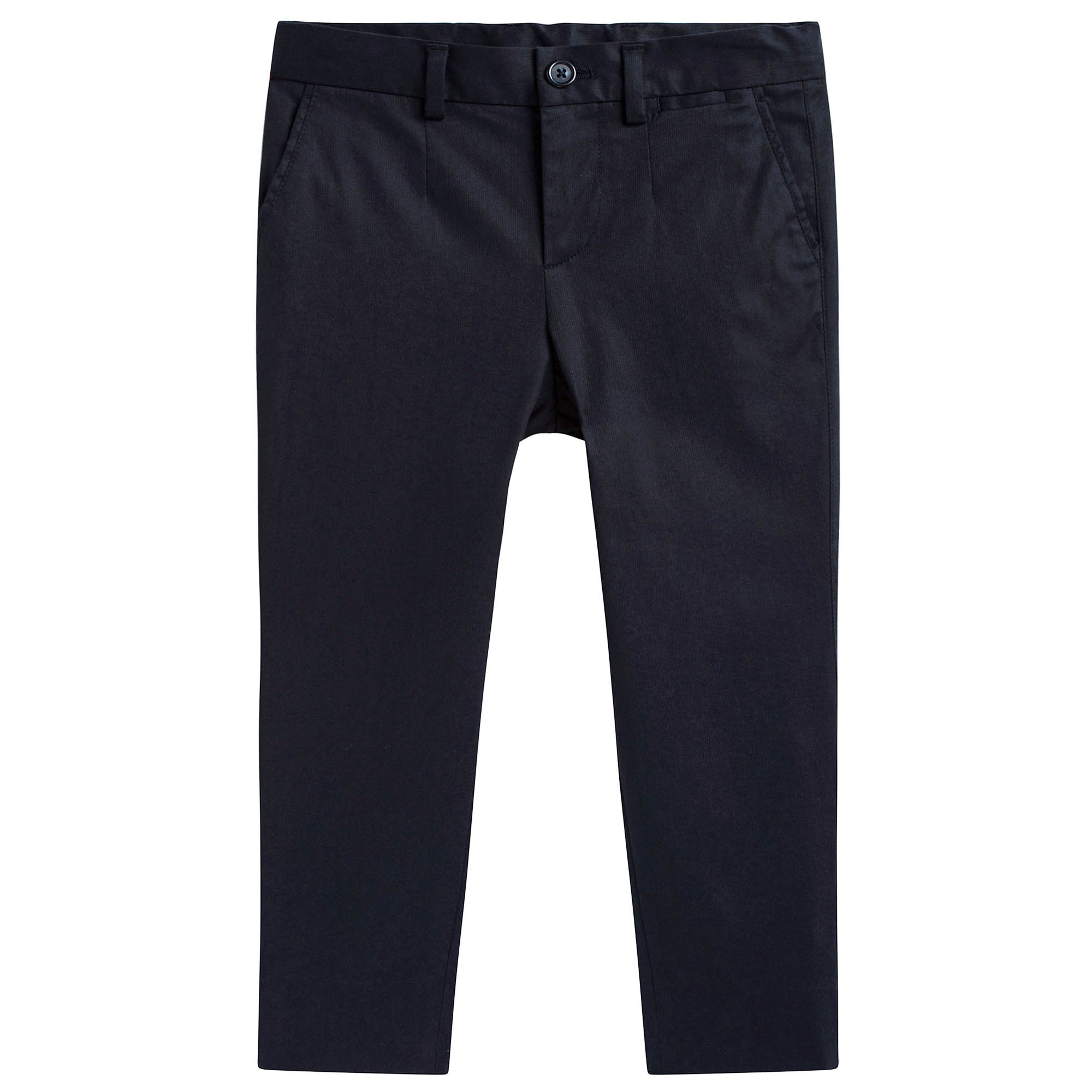 Boys Dark Blue Wool & Silk Tuxedo