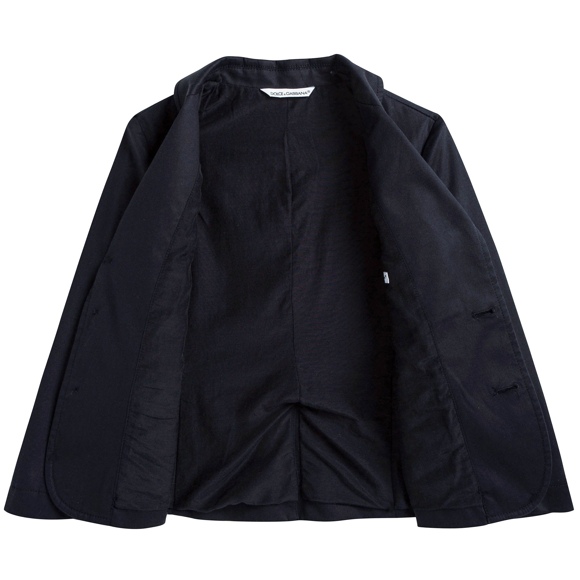 Boys Dark Blue Wool & Silk Tuxedo