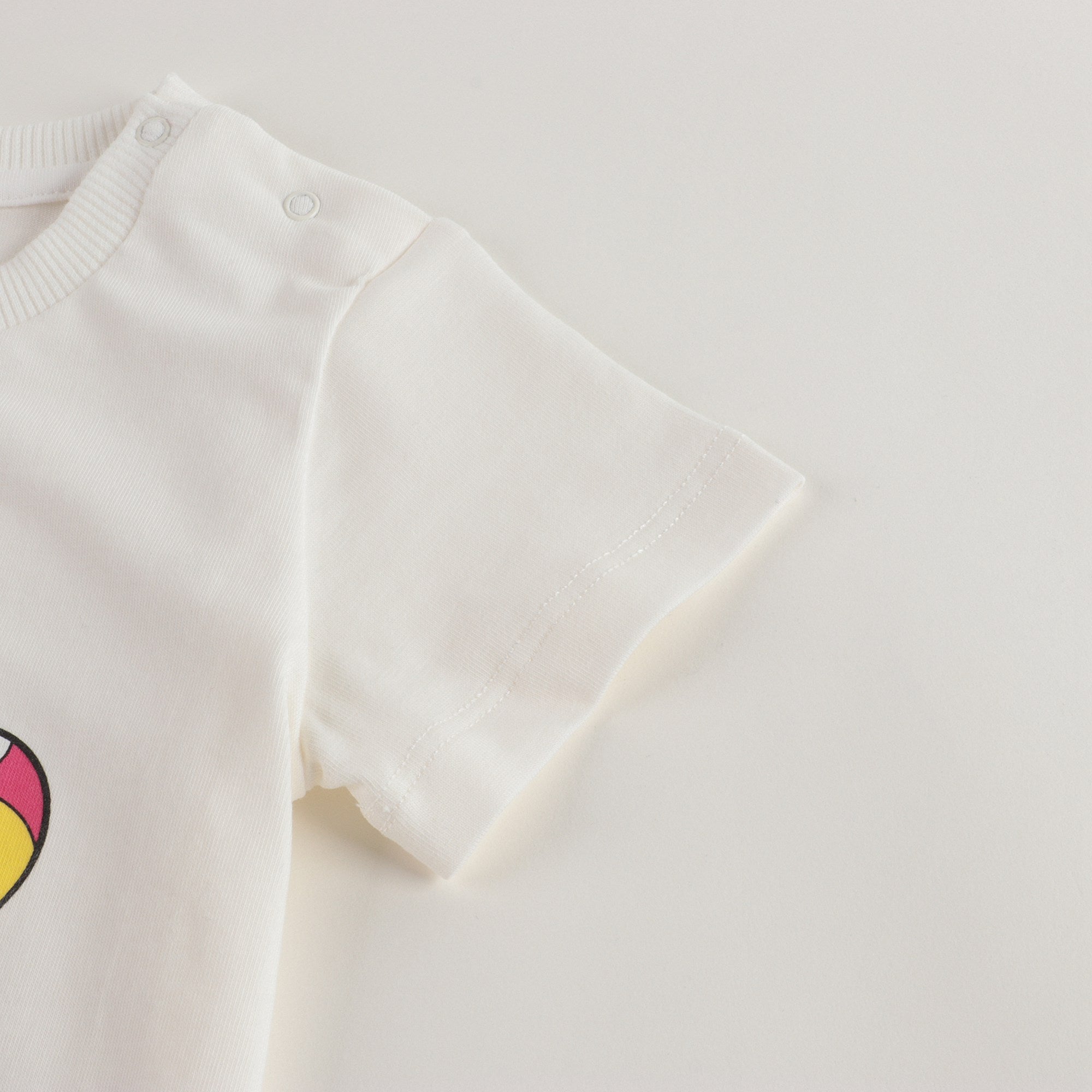 Baby Boys & Girls Ivory & Pink Cotton Shorts Set