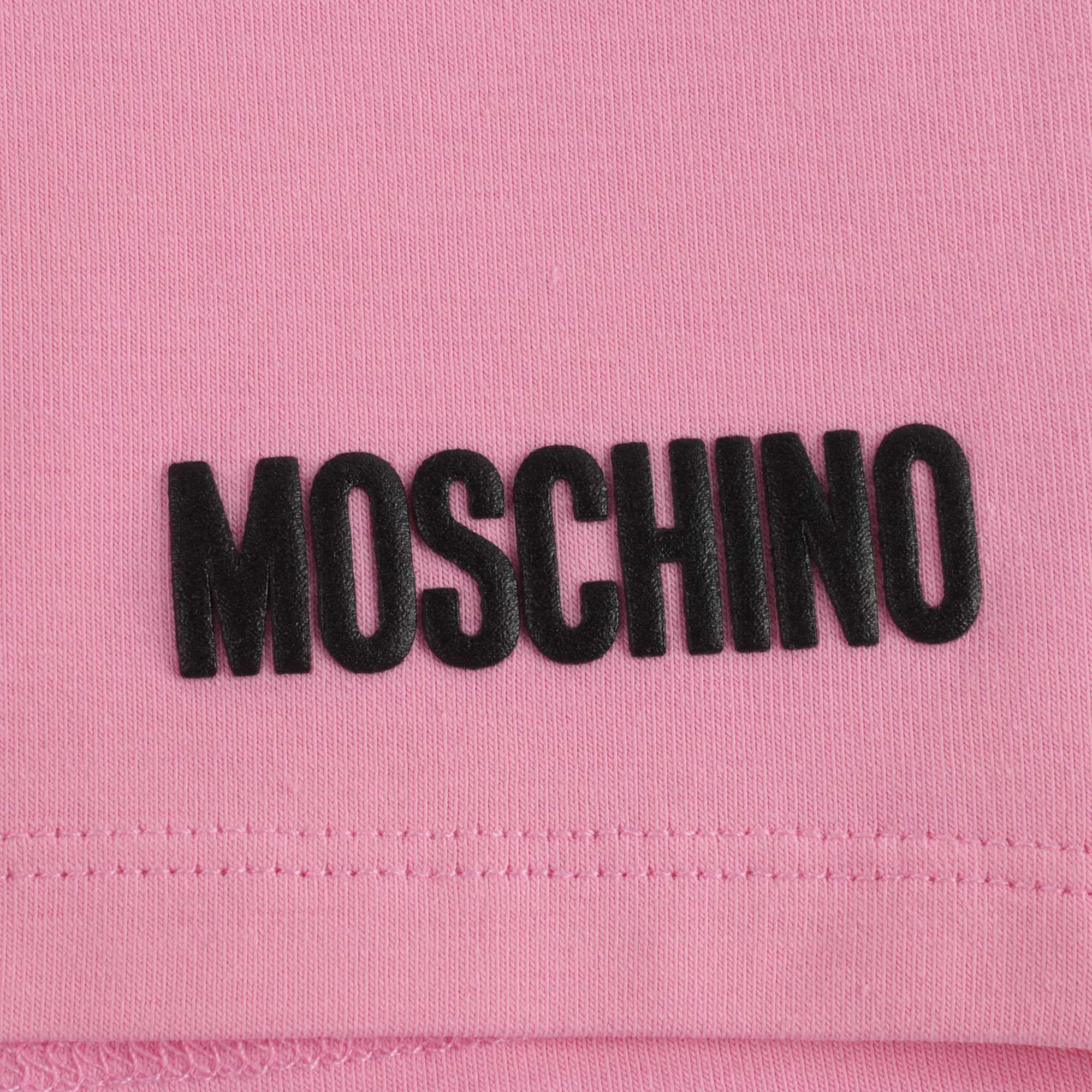 Baby Boys & Girls Ivory & Pink Cotton Shorts Set