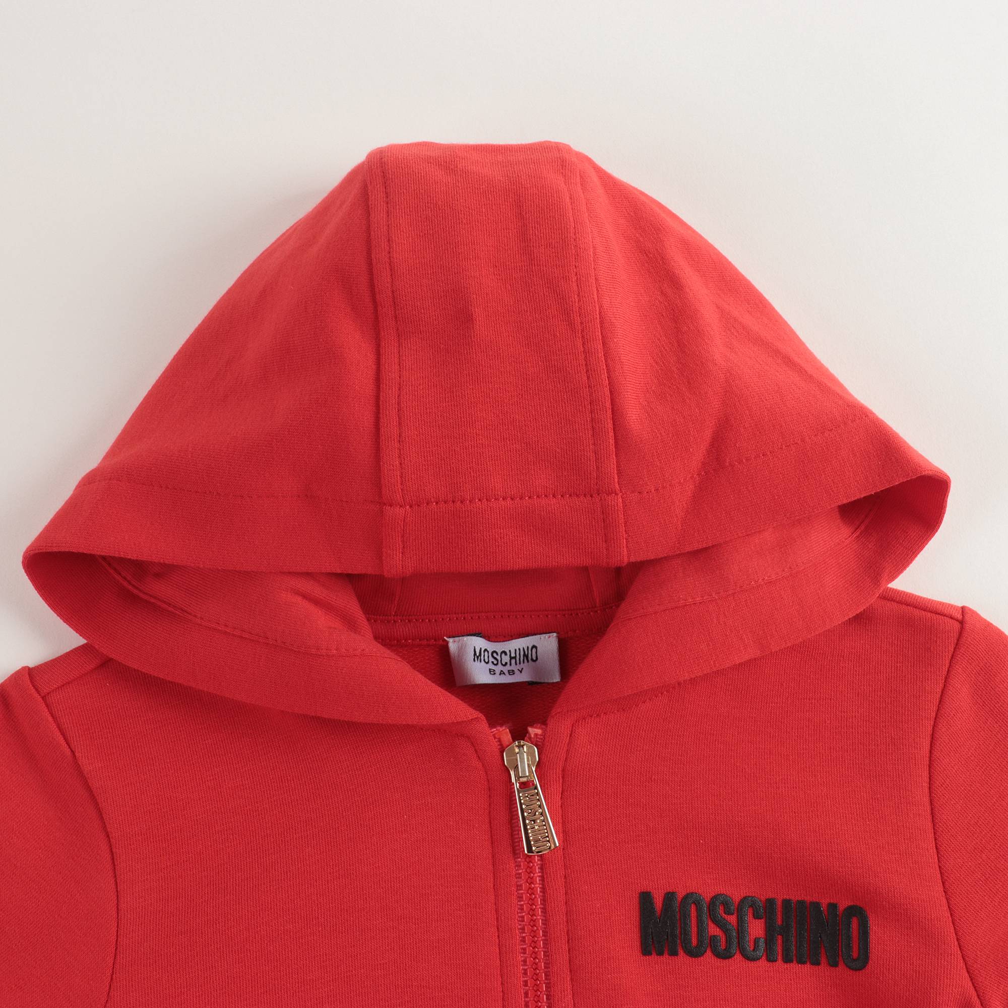 Baby Boys & Girls Red Zip Hooded Sweatshirt