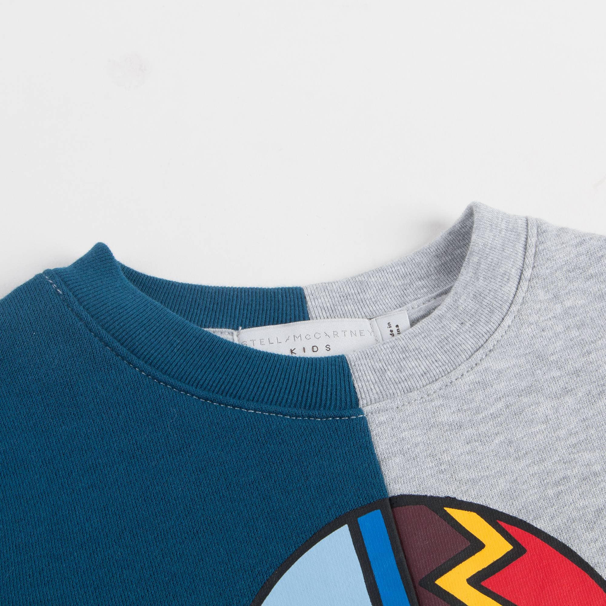 Boys Blue & Grey Ice Hockey Helmet Printed Sweatshirt