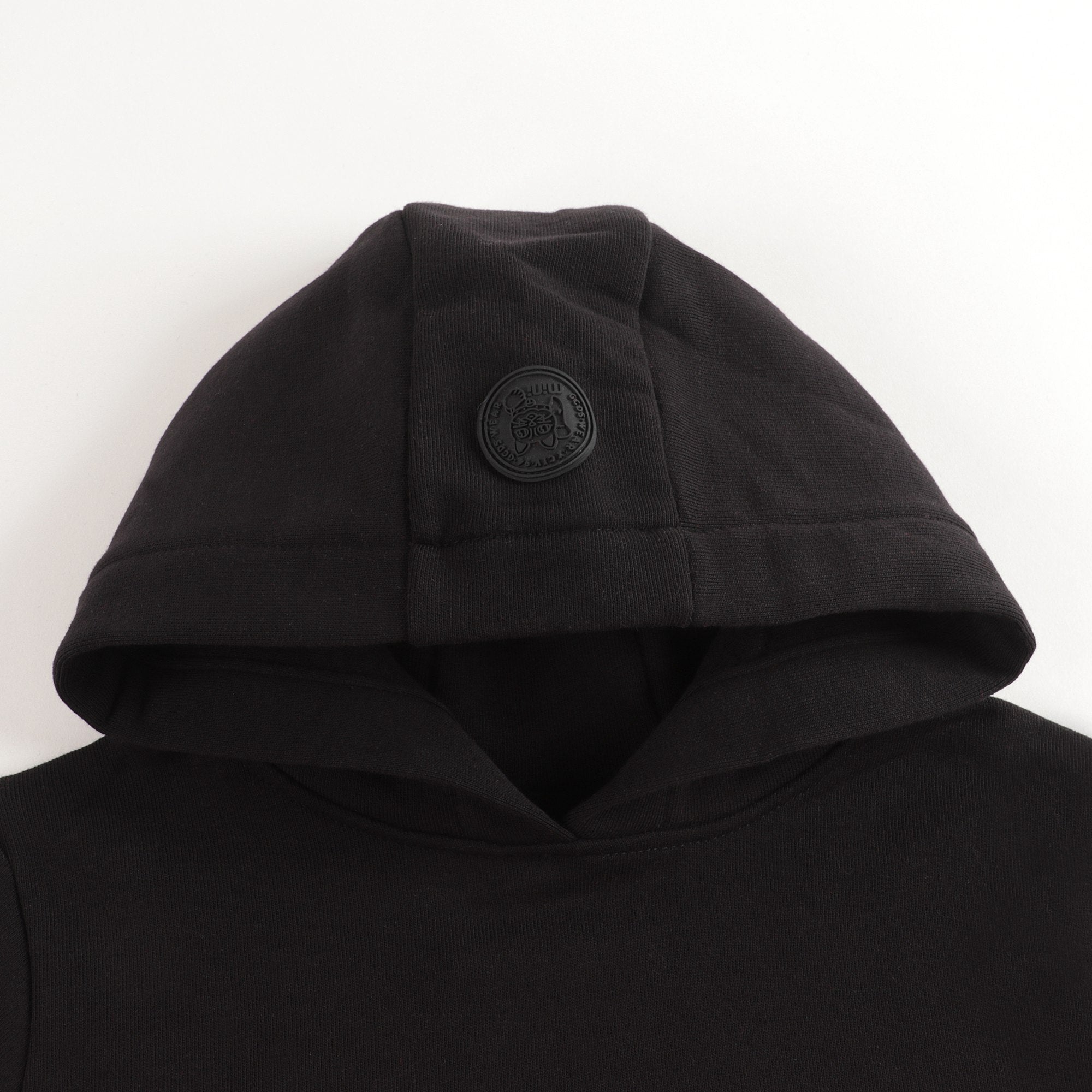 Boys & Girls Black Logo Hooded Sweatshirt
