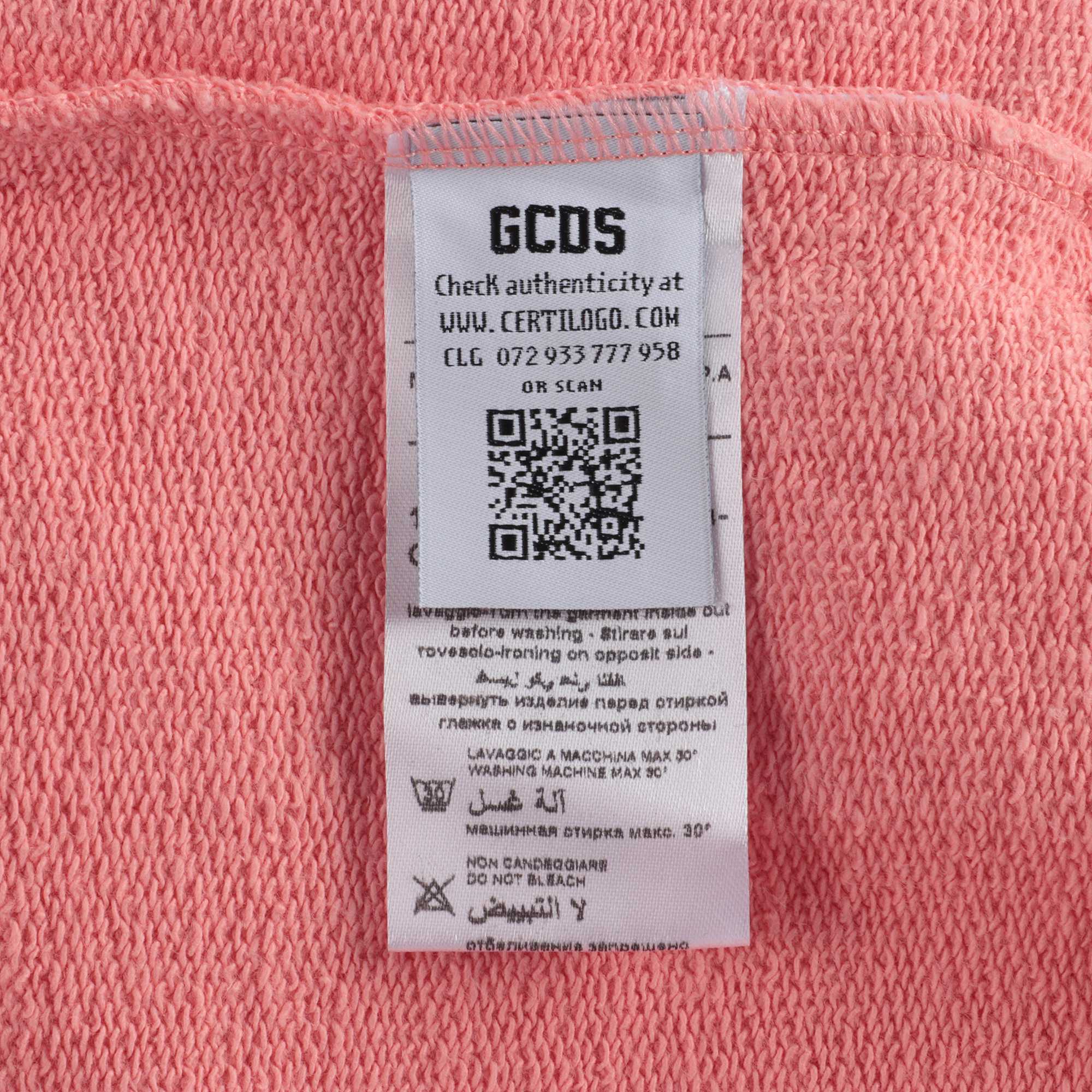 Boys & Girls Pink Logo Hooded Sweatshirt