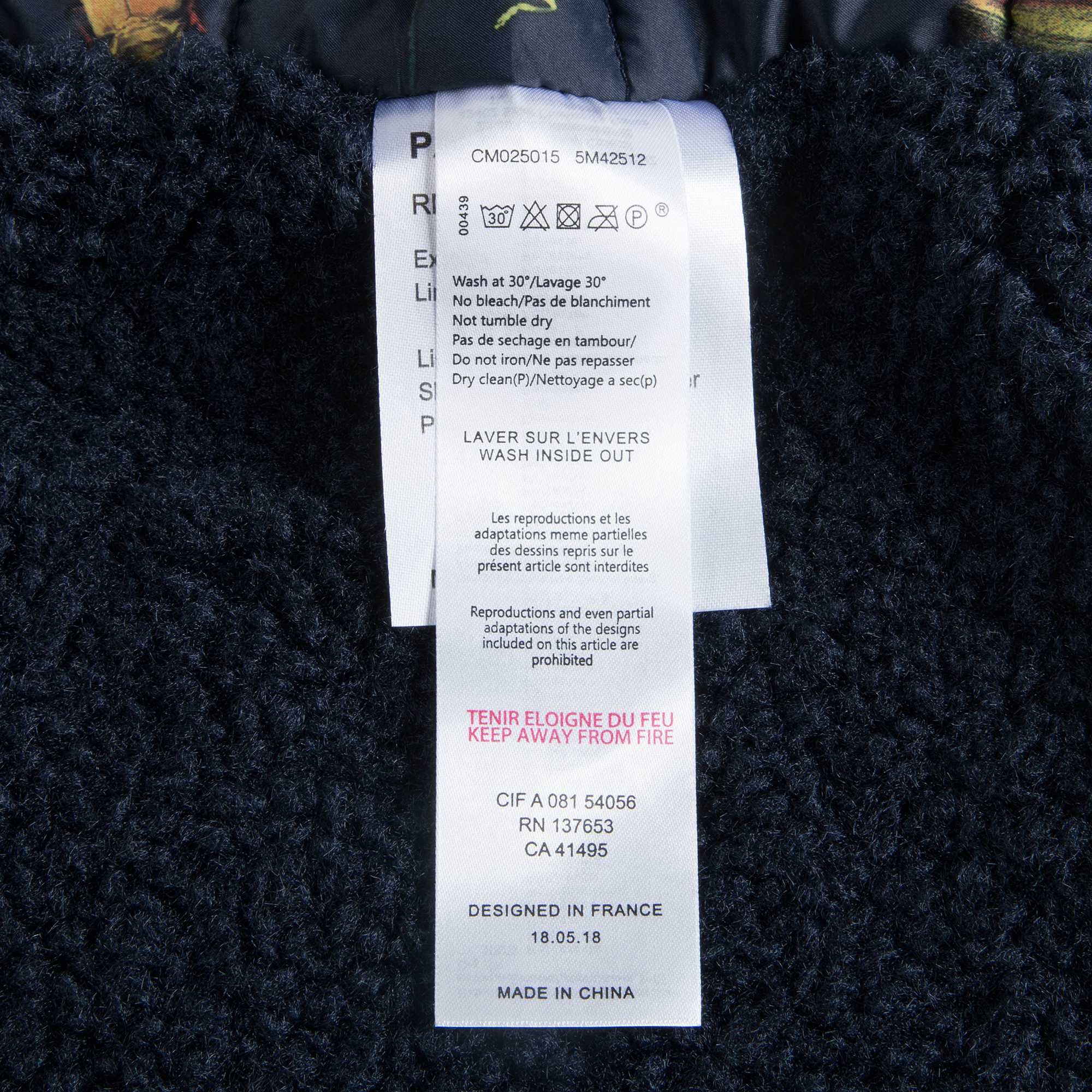 Boys Navy Coat