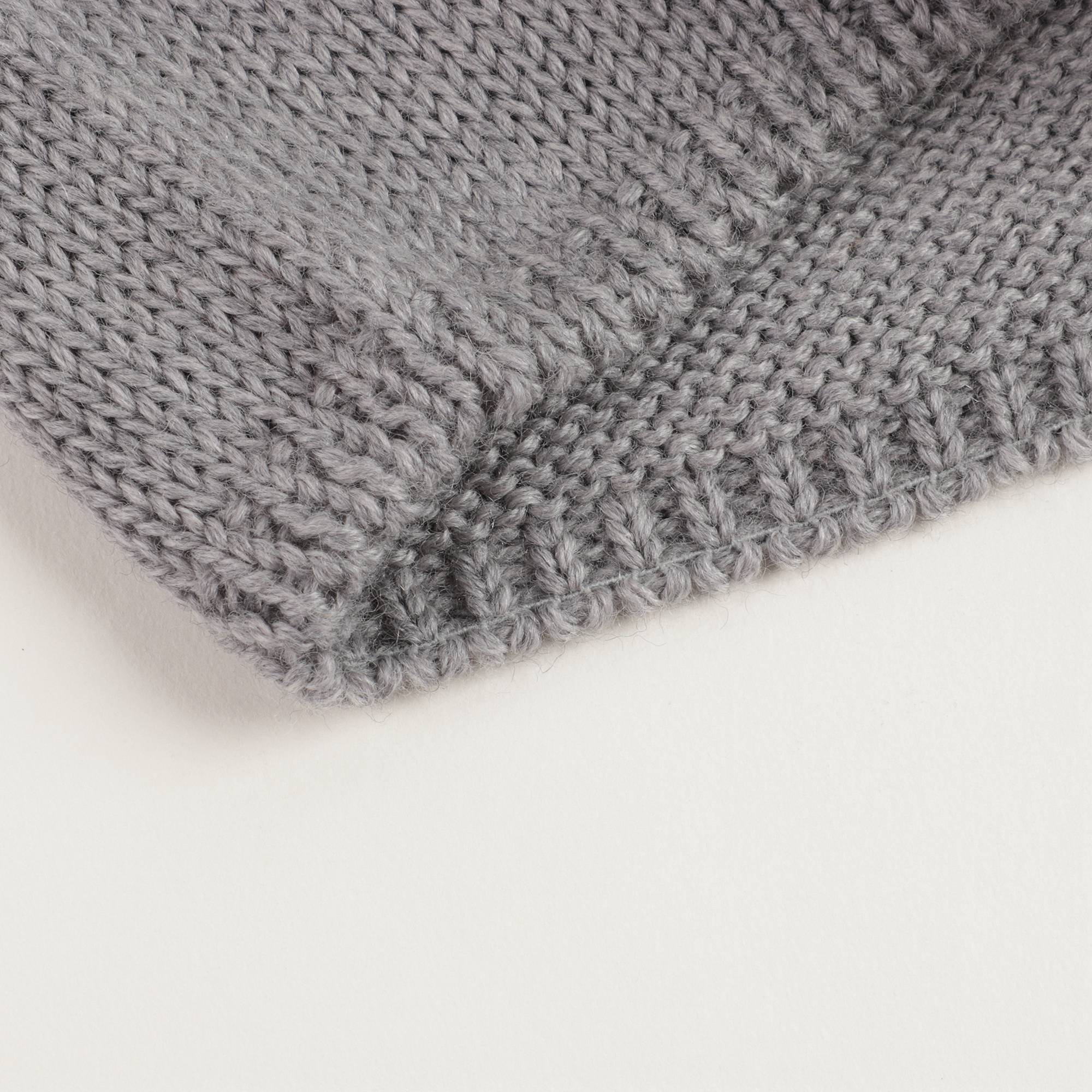 Baby Boys & Girls Grey Virgin Wool Hat