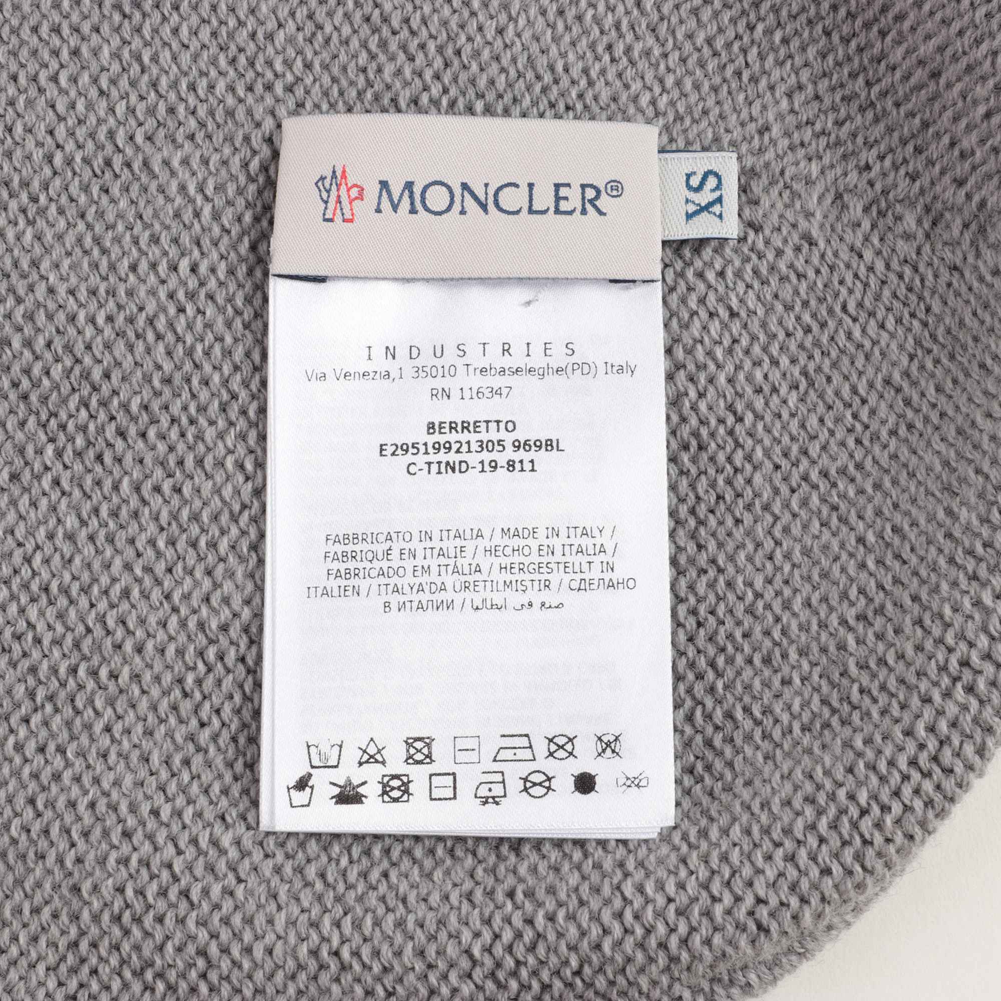 Baby Boys & Girls Grey Virgin Wool Hat