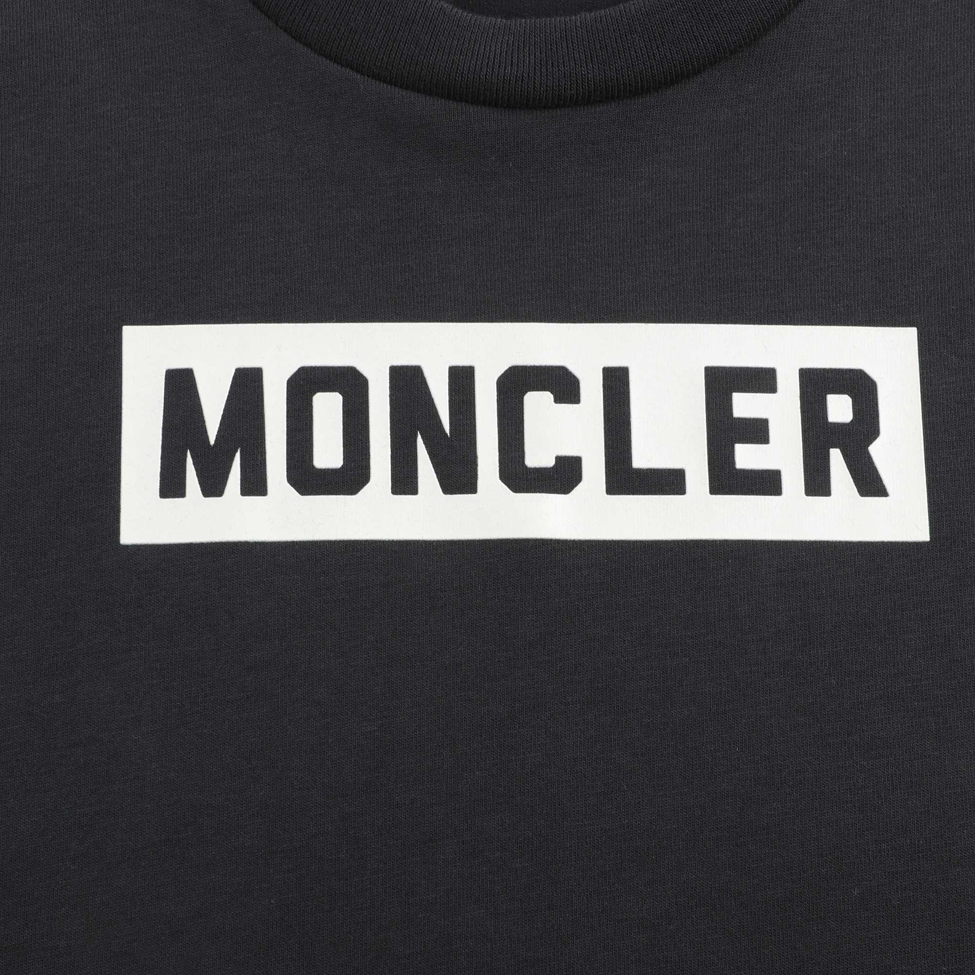 Boys Black "MAGLIA" Cotton T-shirt