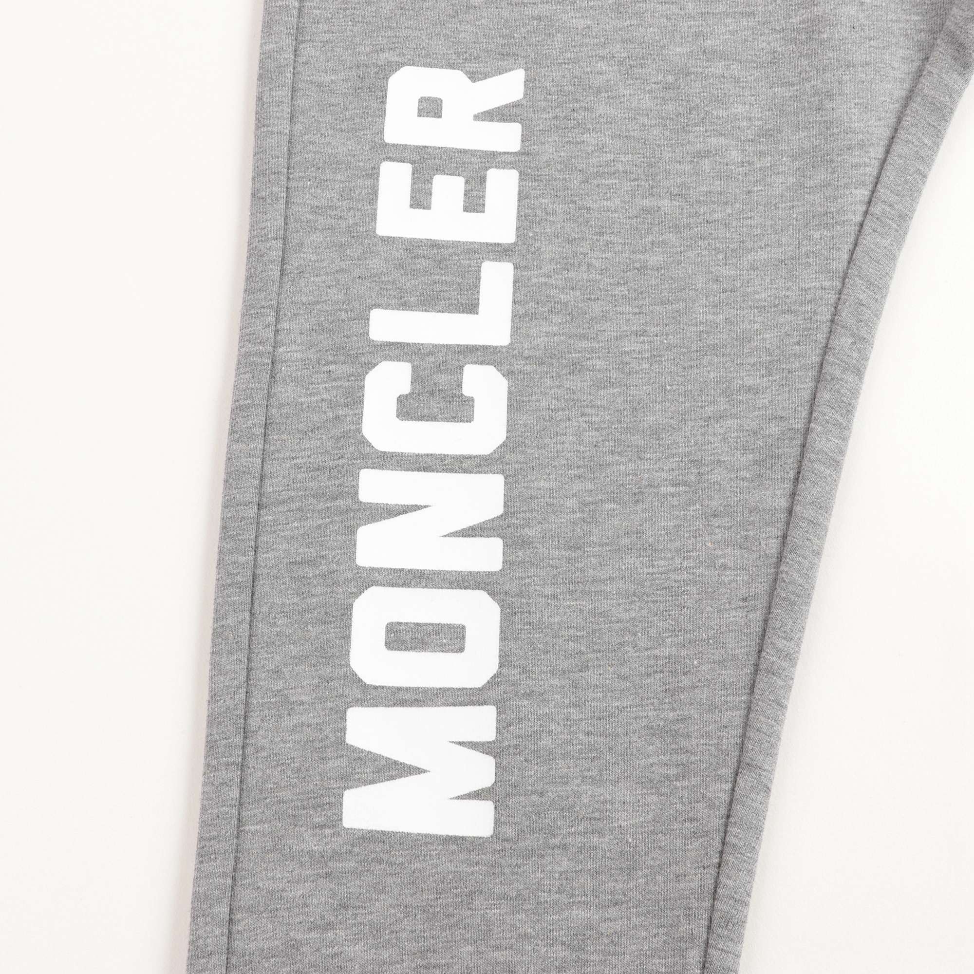 Baby Boys Grey Logo Cotton Trousers