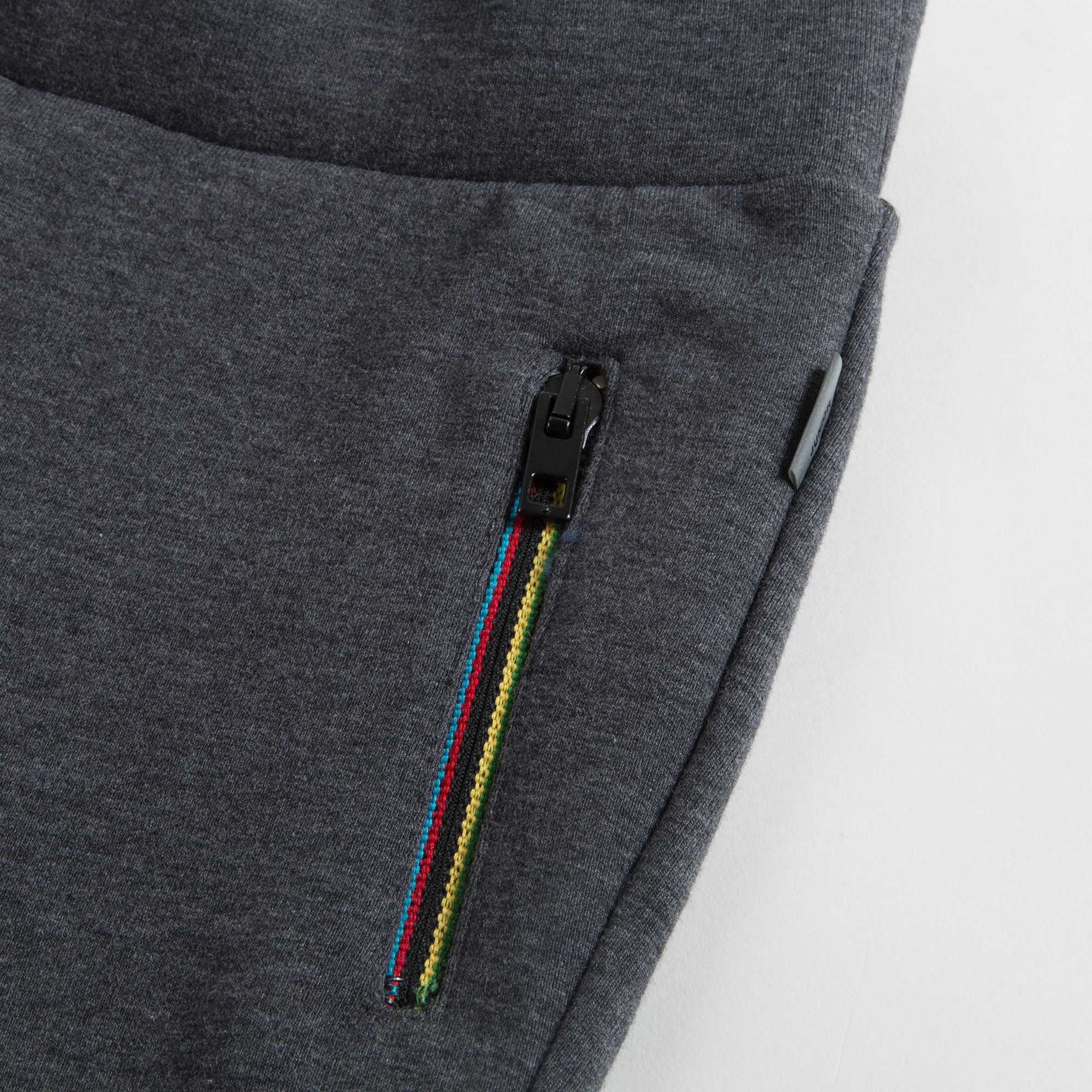 Boys Marl Grey Anthracite Cotton Trousers