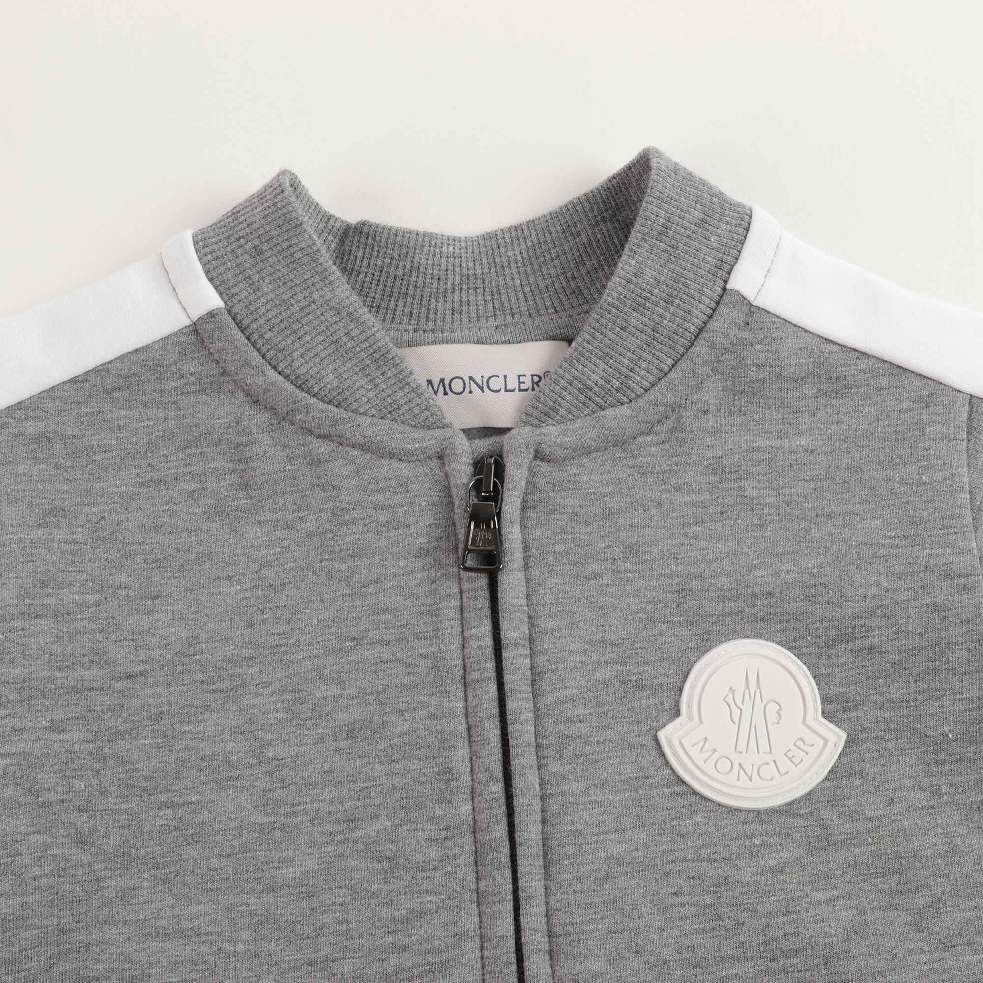 Baby Boys Grey Cotton Jumpsuit