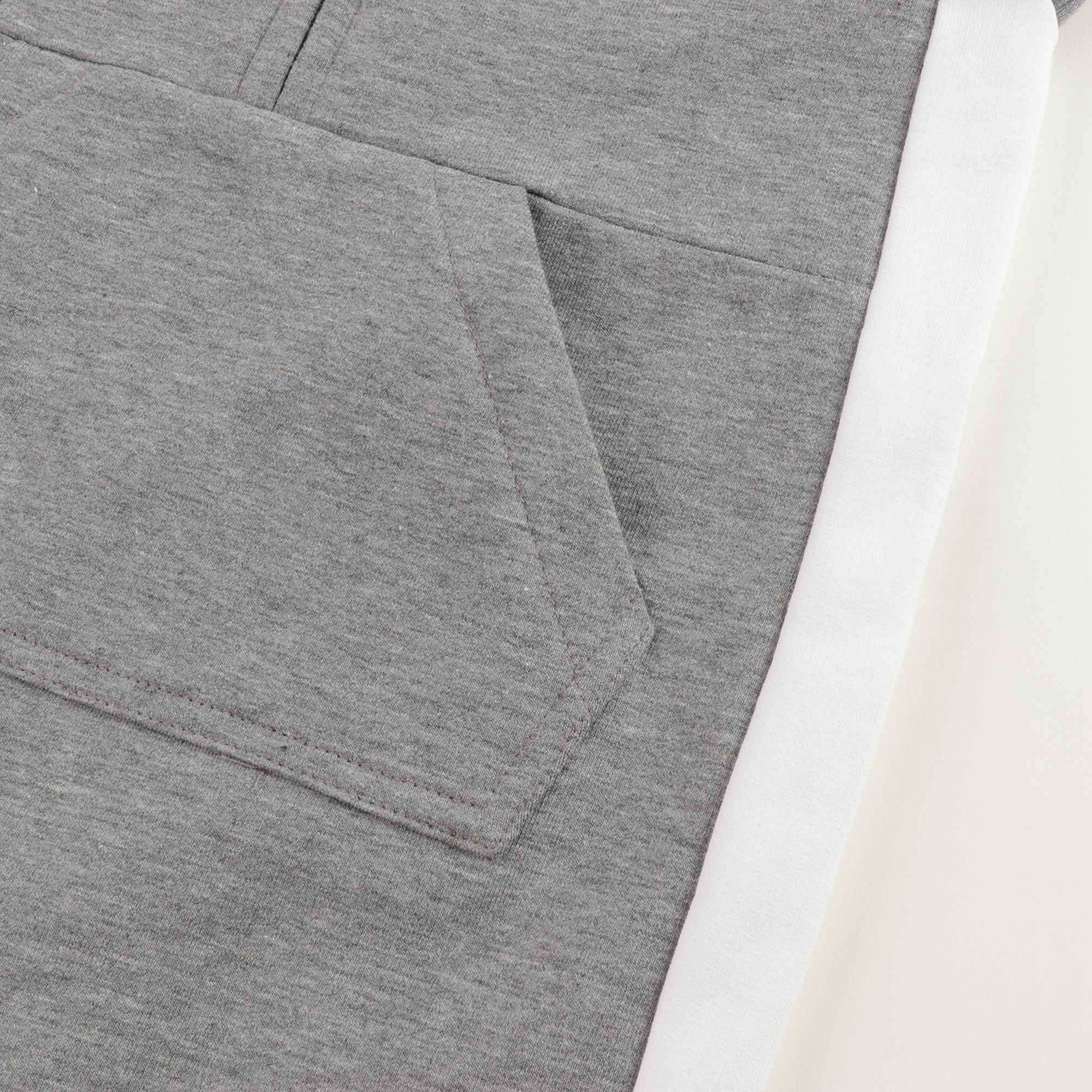 Baby Boys Grey Cotton Jumpsuit
