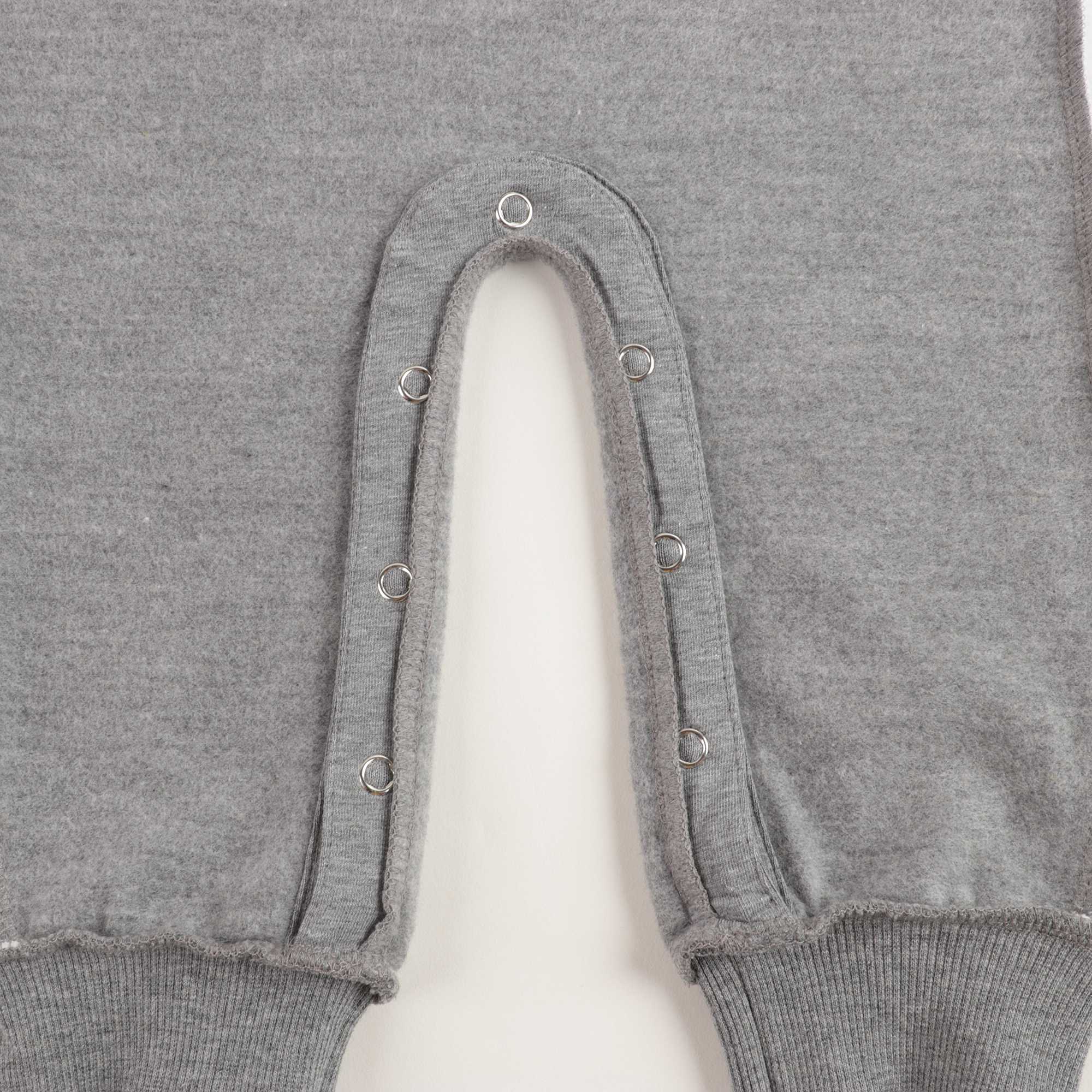 Baby Boys Grey Cotton Jumpsuit