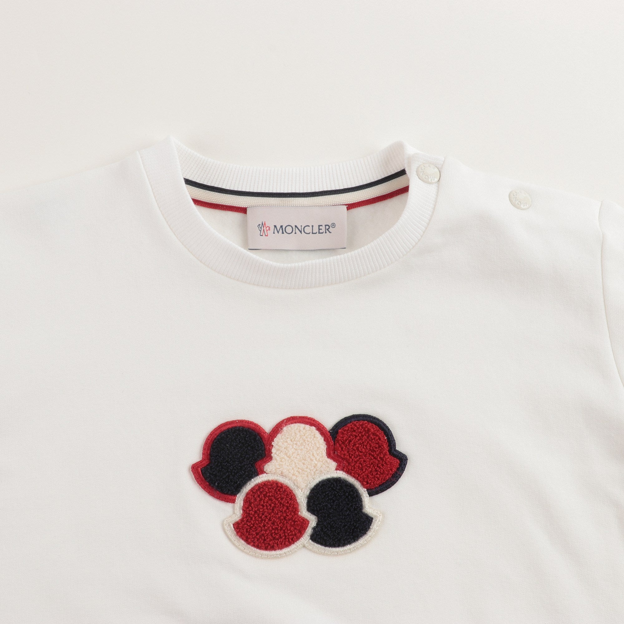 Baby Boys White "MAGLIA" Cotton Sweatshirt