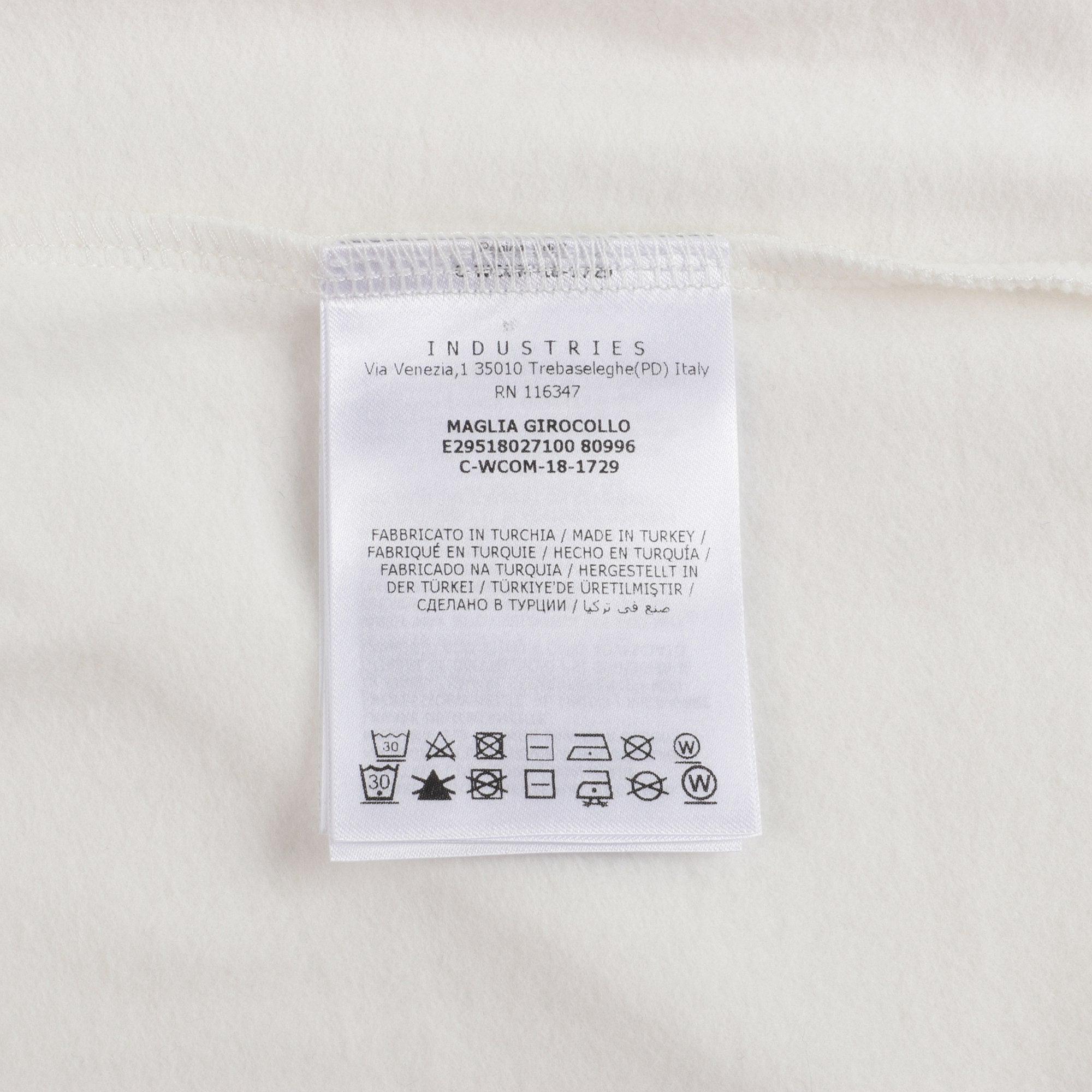 Baby Boys White "MAGLIA" Cotton Sweatshirt
