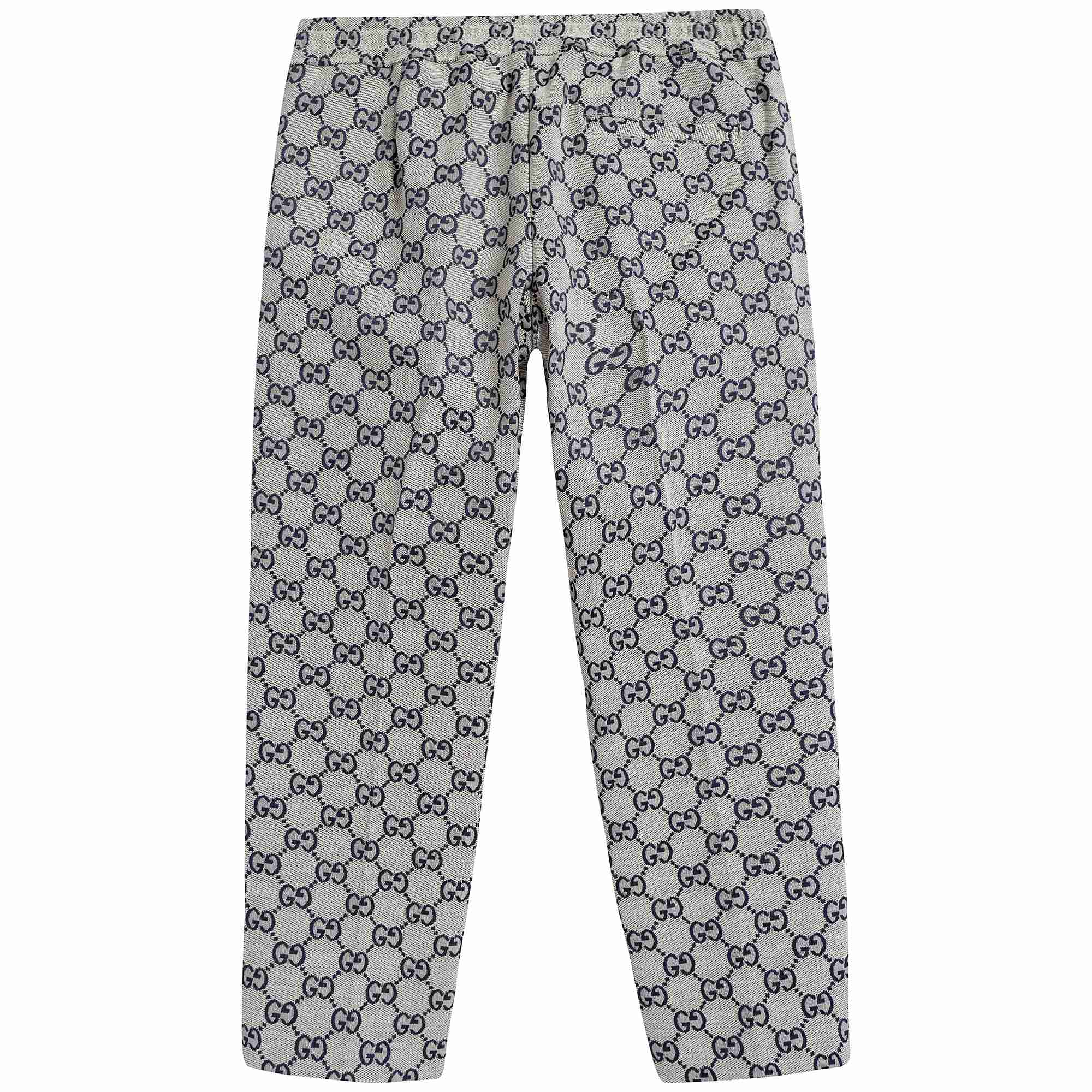 Boys Beige GG Cotton Trousers
