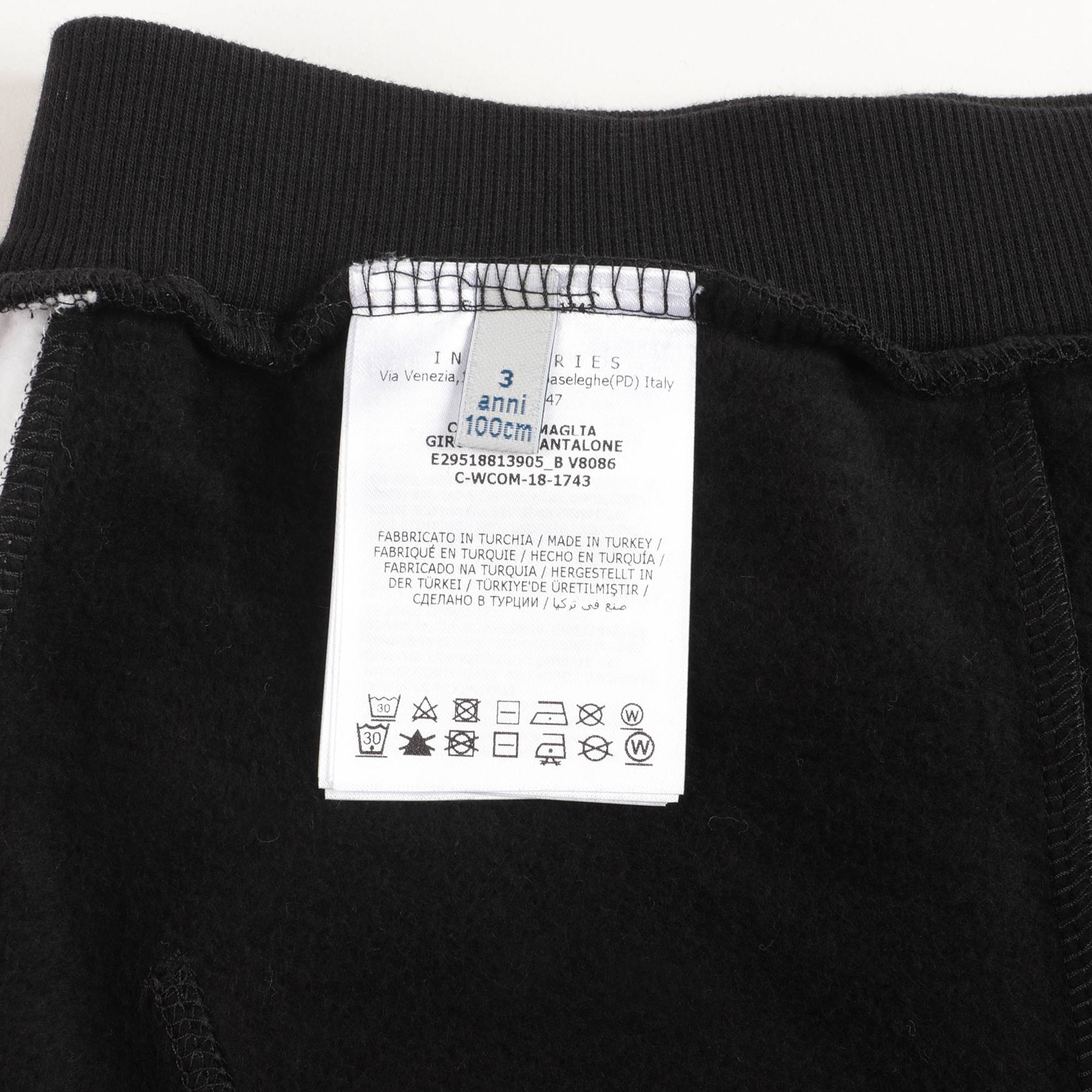 Baby Boys Red & Black "COMPLETO MAGLIA" Cotton Set