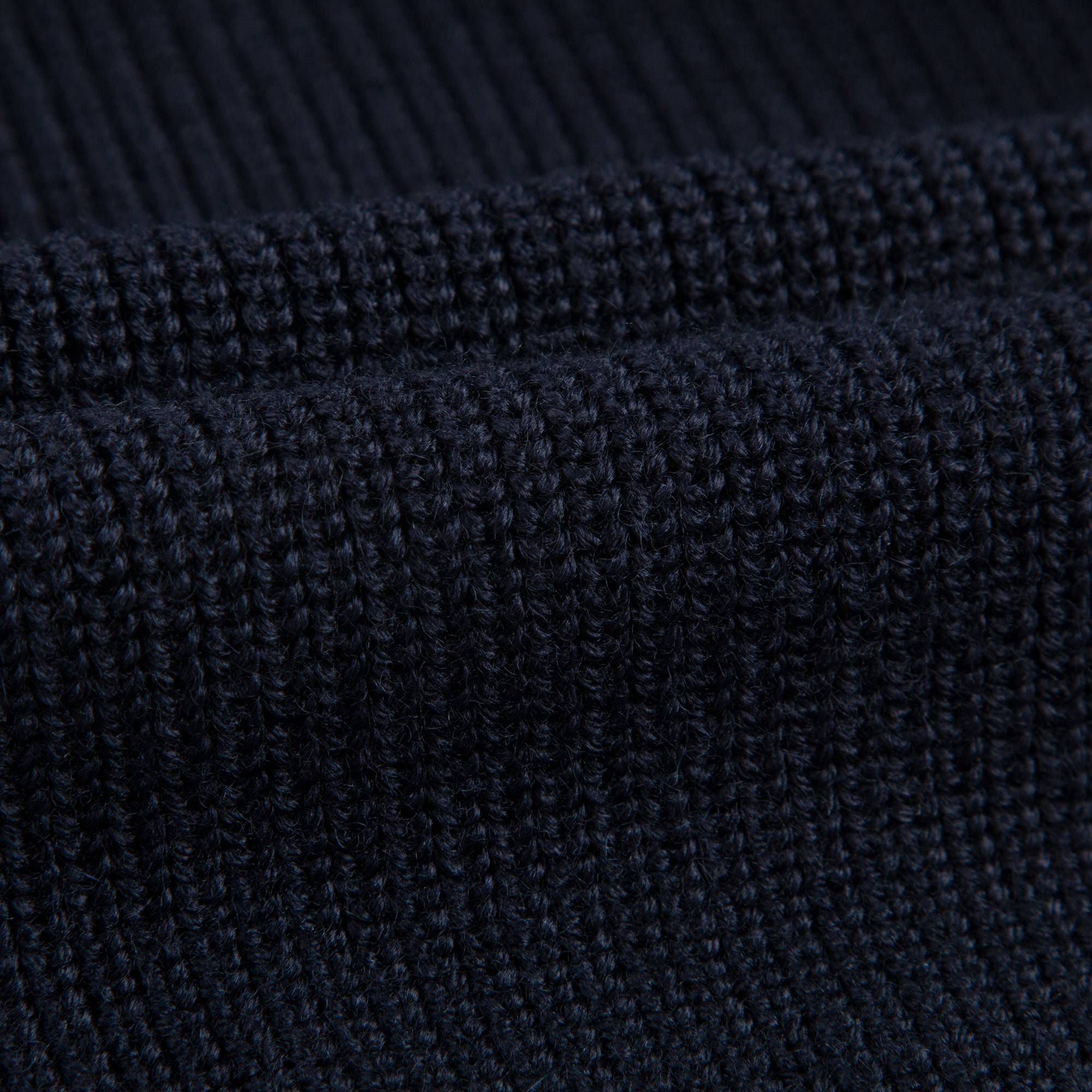 Boys Blue Knitted & Down Padded Zip-up Top