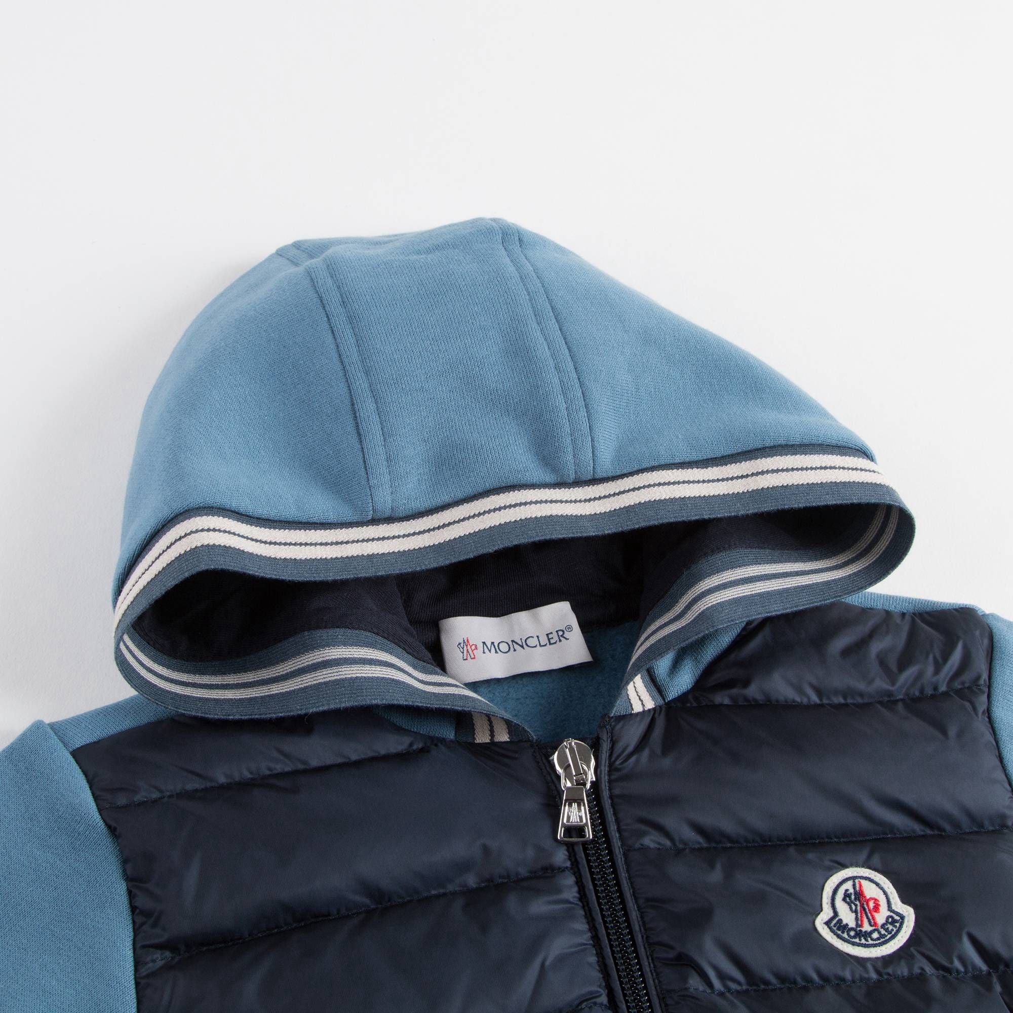 Baby Boys Blue Down Padded Zip-up Top