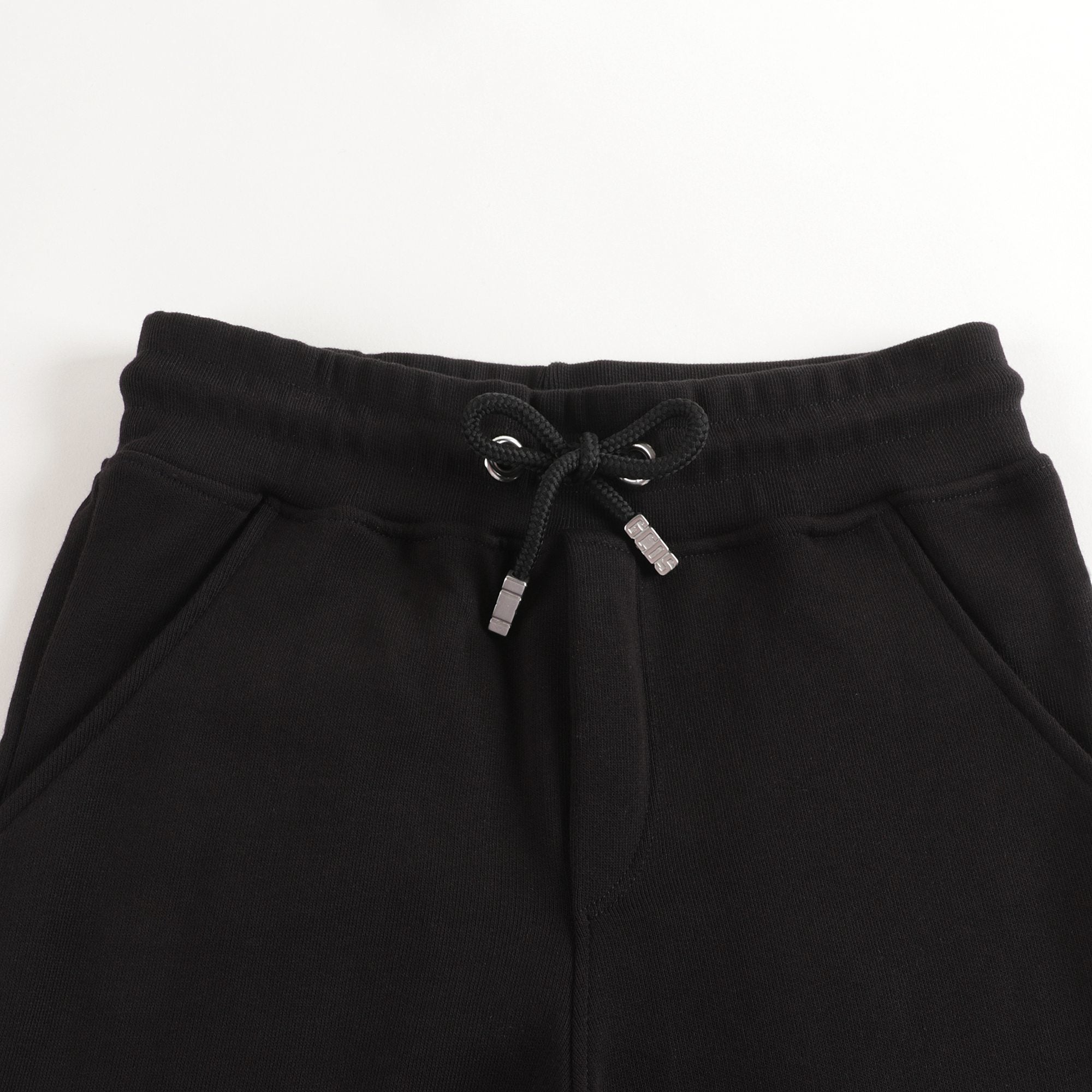 Boys & Girls Black Logo Cotton Trousers