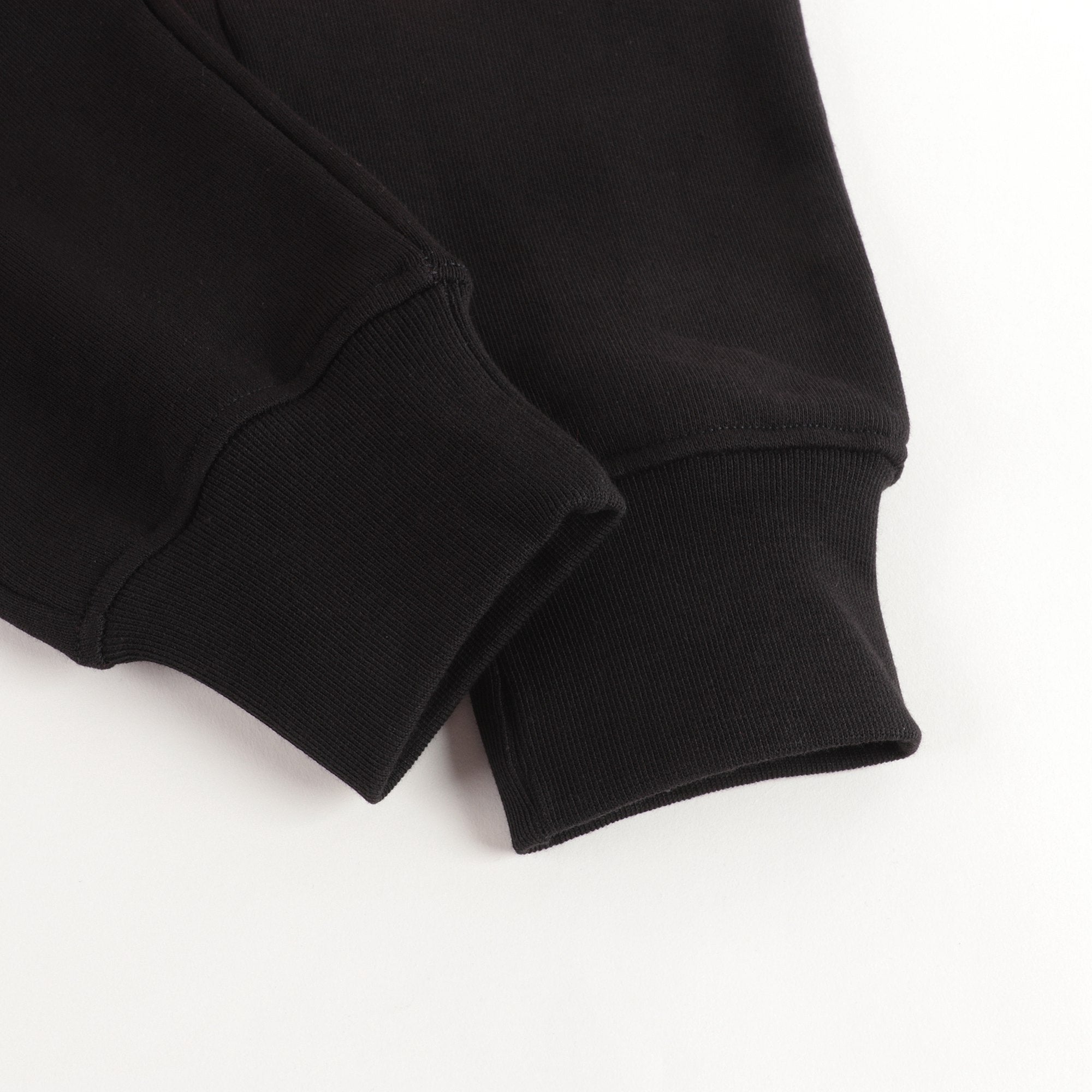 Boys & Girls Black Logo Cotton Trousers